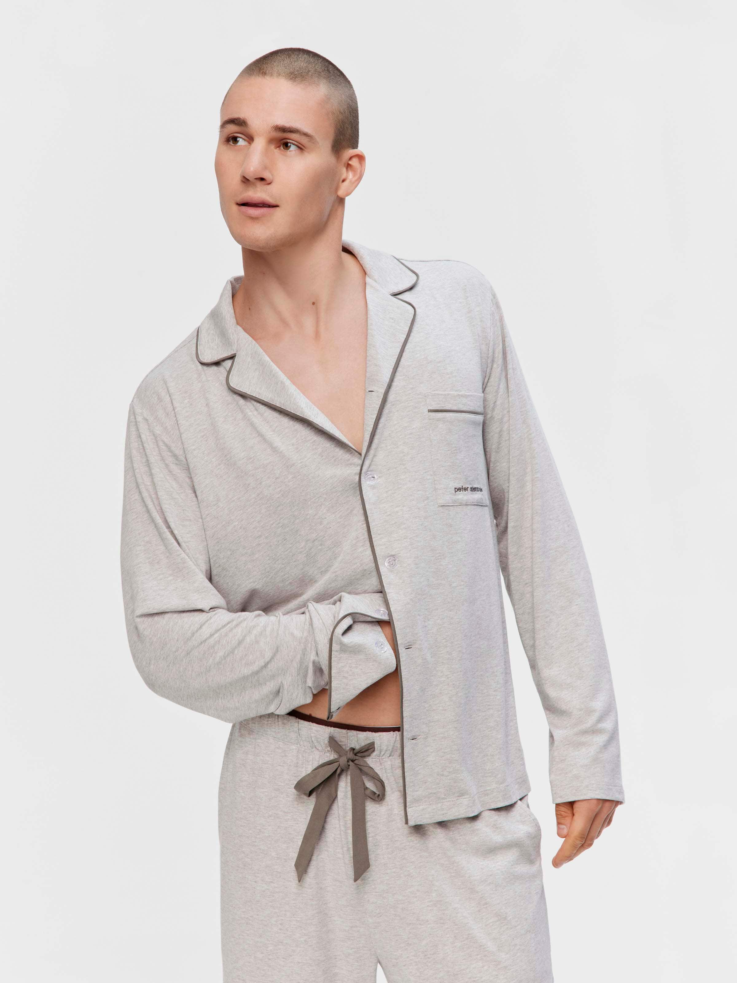 Mocha Bamboo Long Sleeve Pj Set