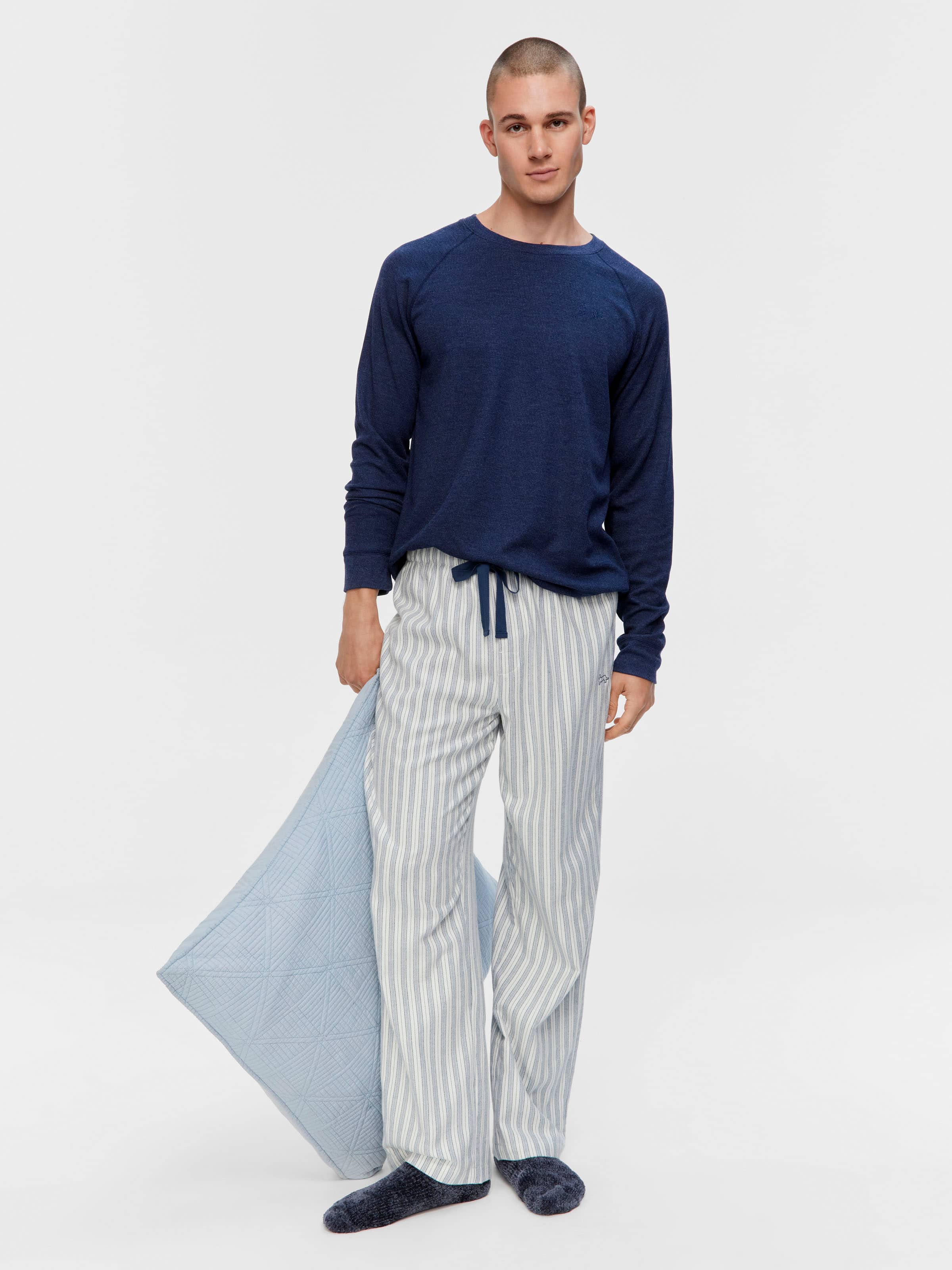 Mini Stripe Flannelette Classic Pj Pant