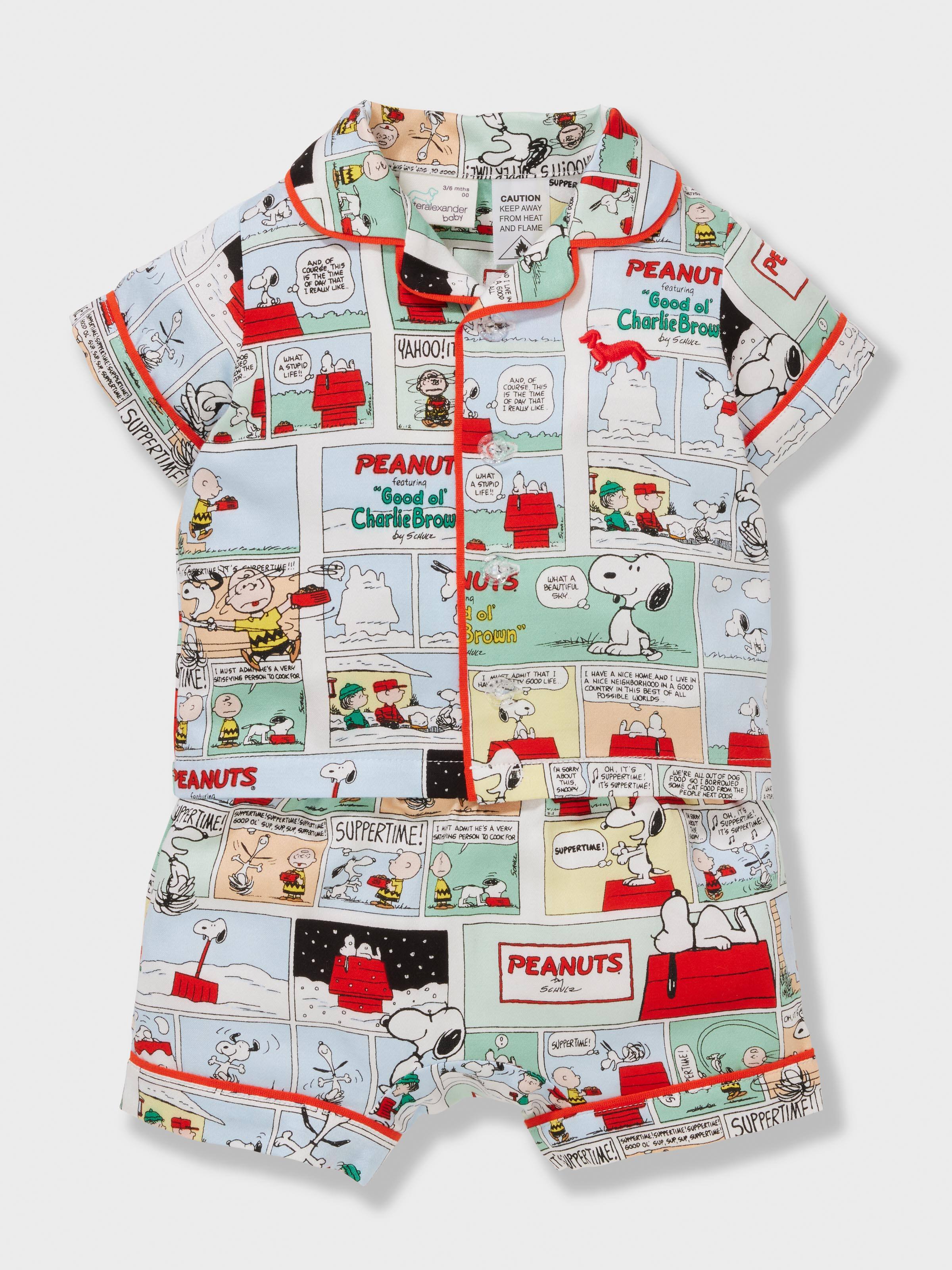 Baby Peanuts Comic 100% Cotton Short Classic Pj Set