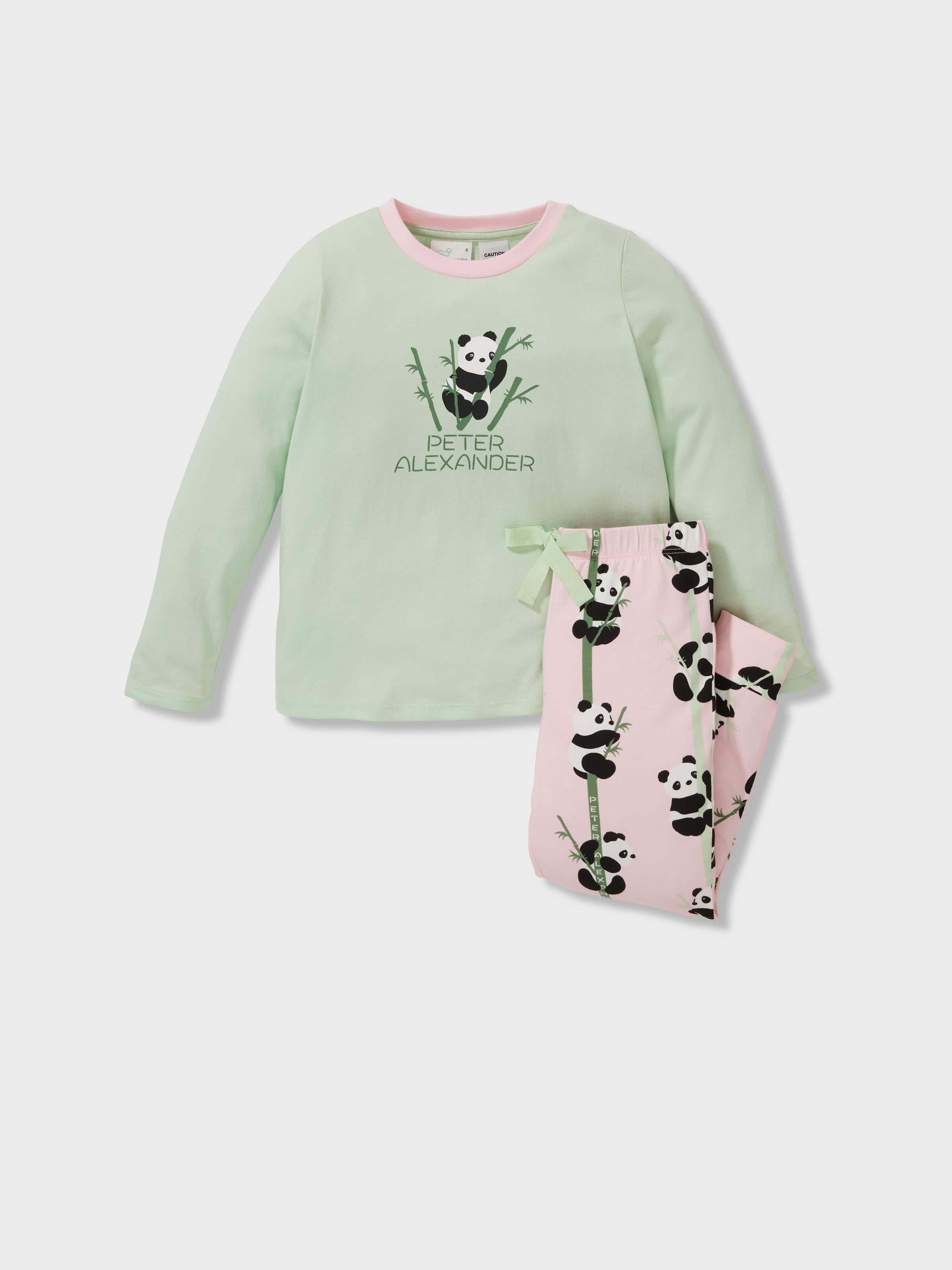 Jnr Girls Panda Long Pj Set