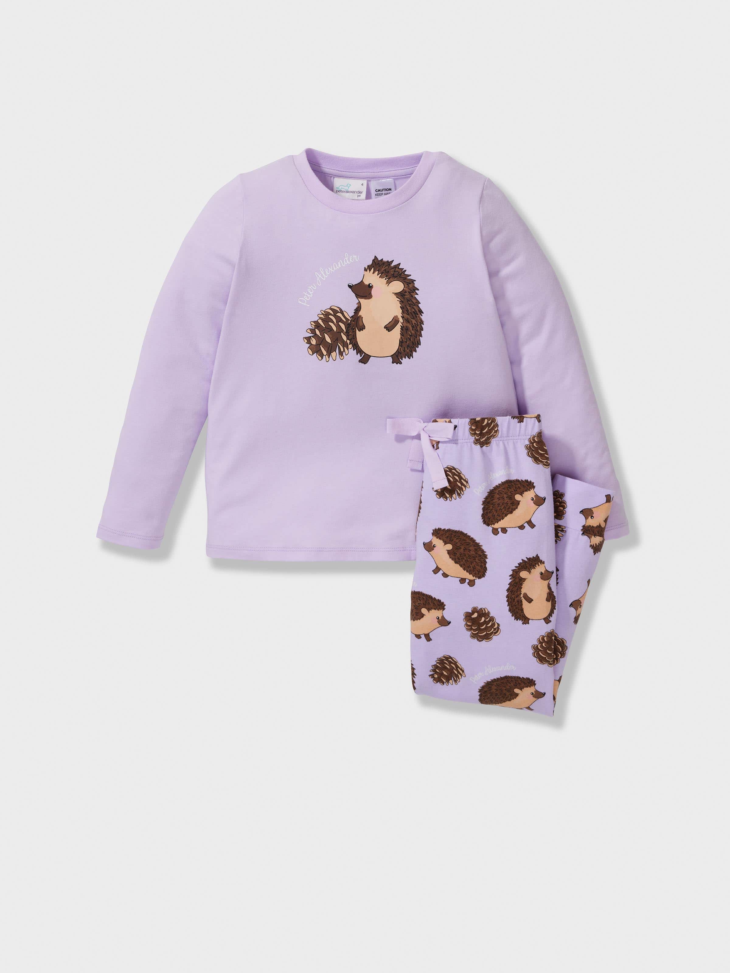 Jnr Girls Hedgehog Long Pj Set