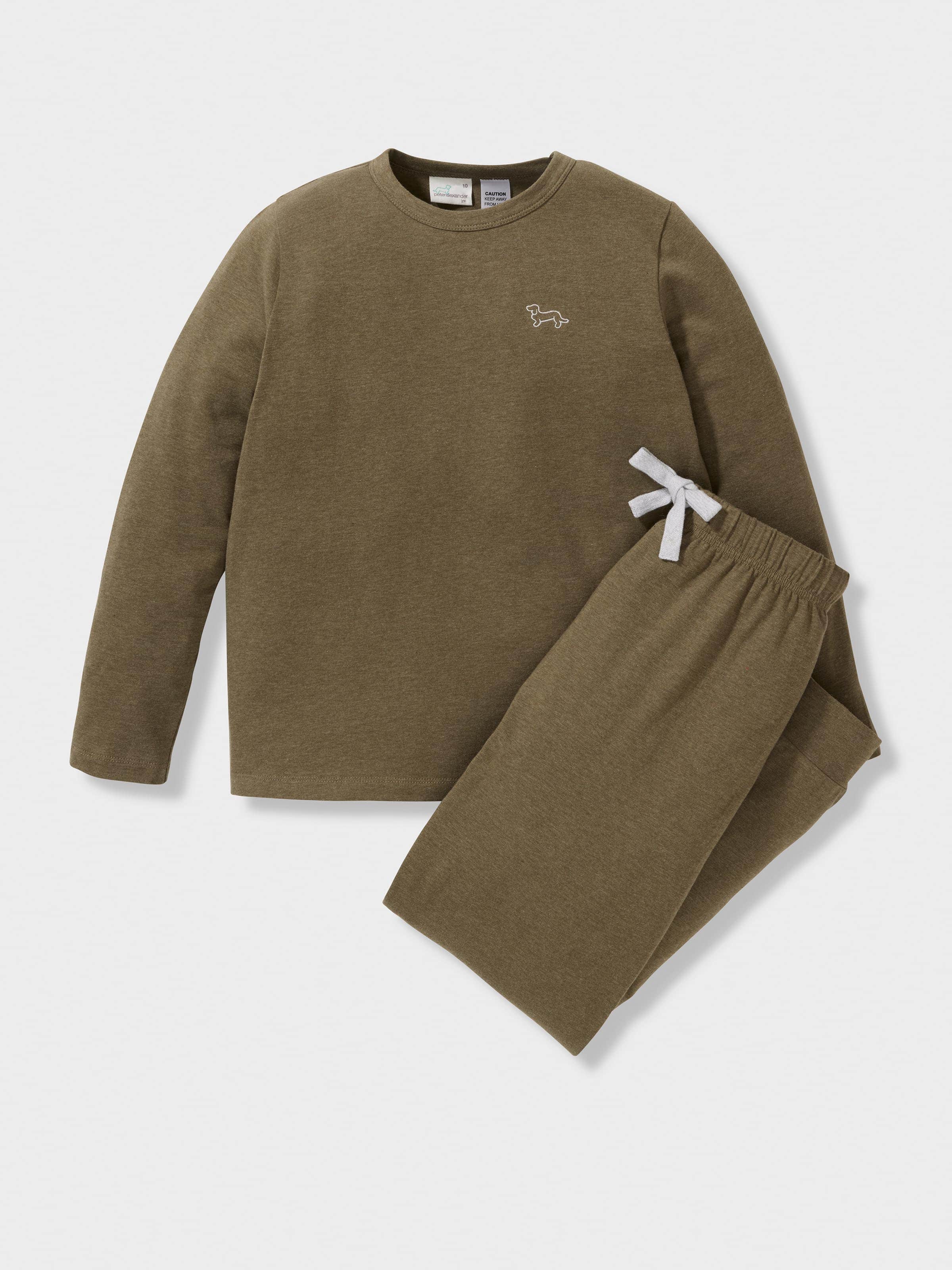 Kids Green Long Pj Set