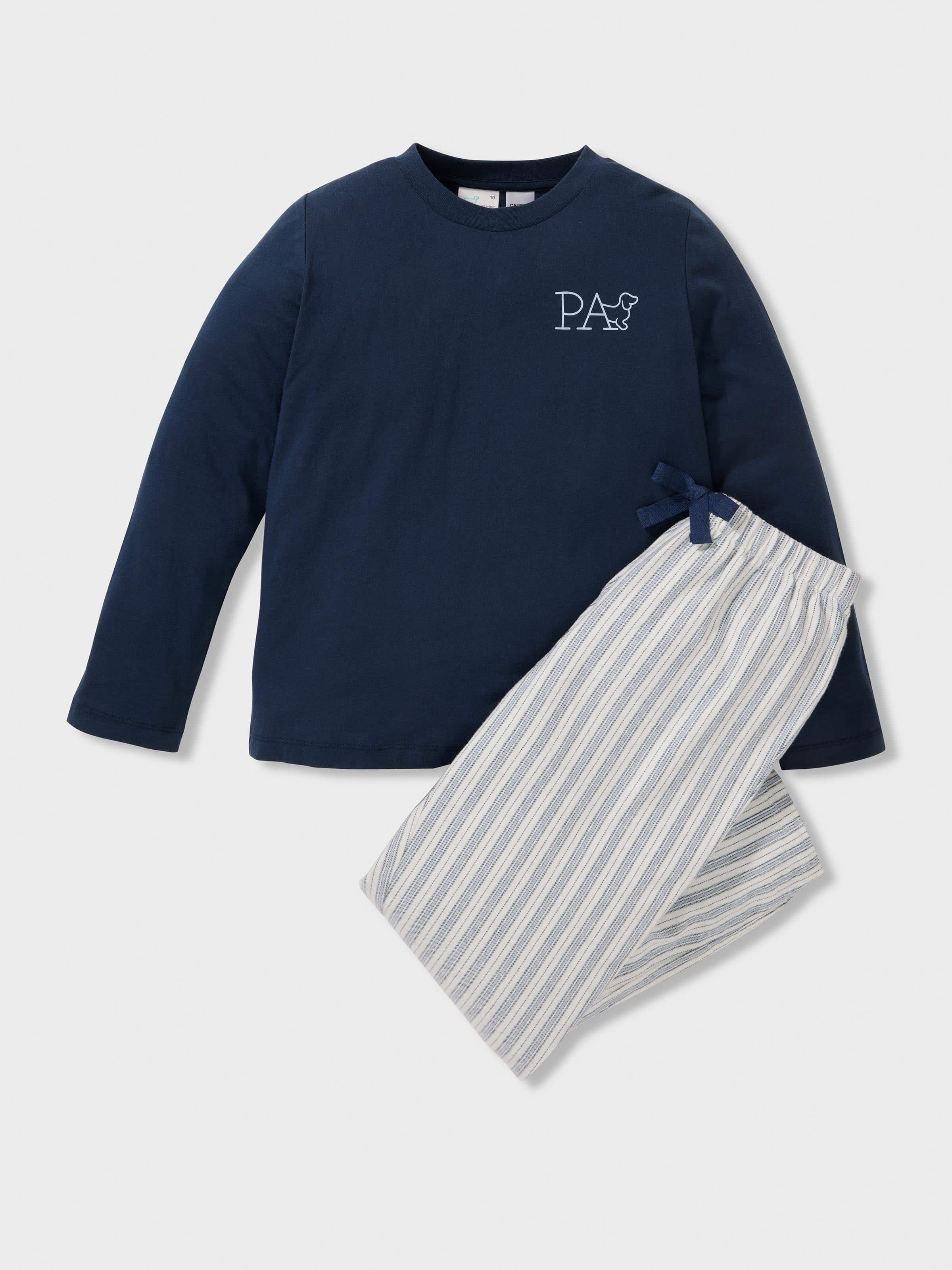 Kids Classic Stripe 100% Cotton Long Pj Set