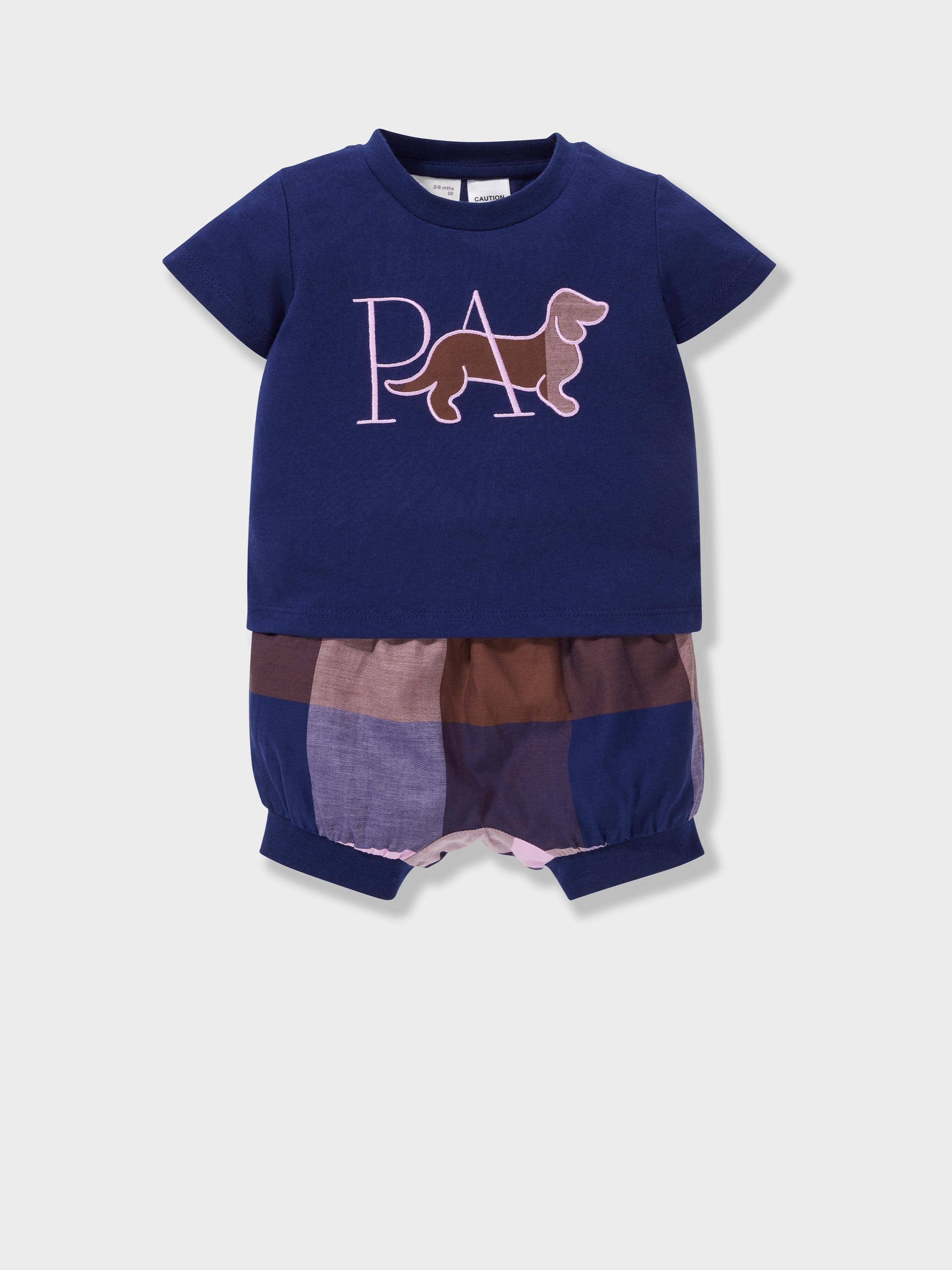 Baby Girl Buffalo Check 100% Cotton Pj Set