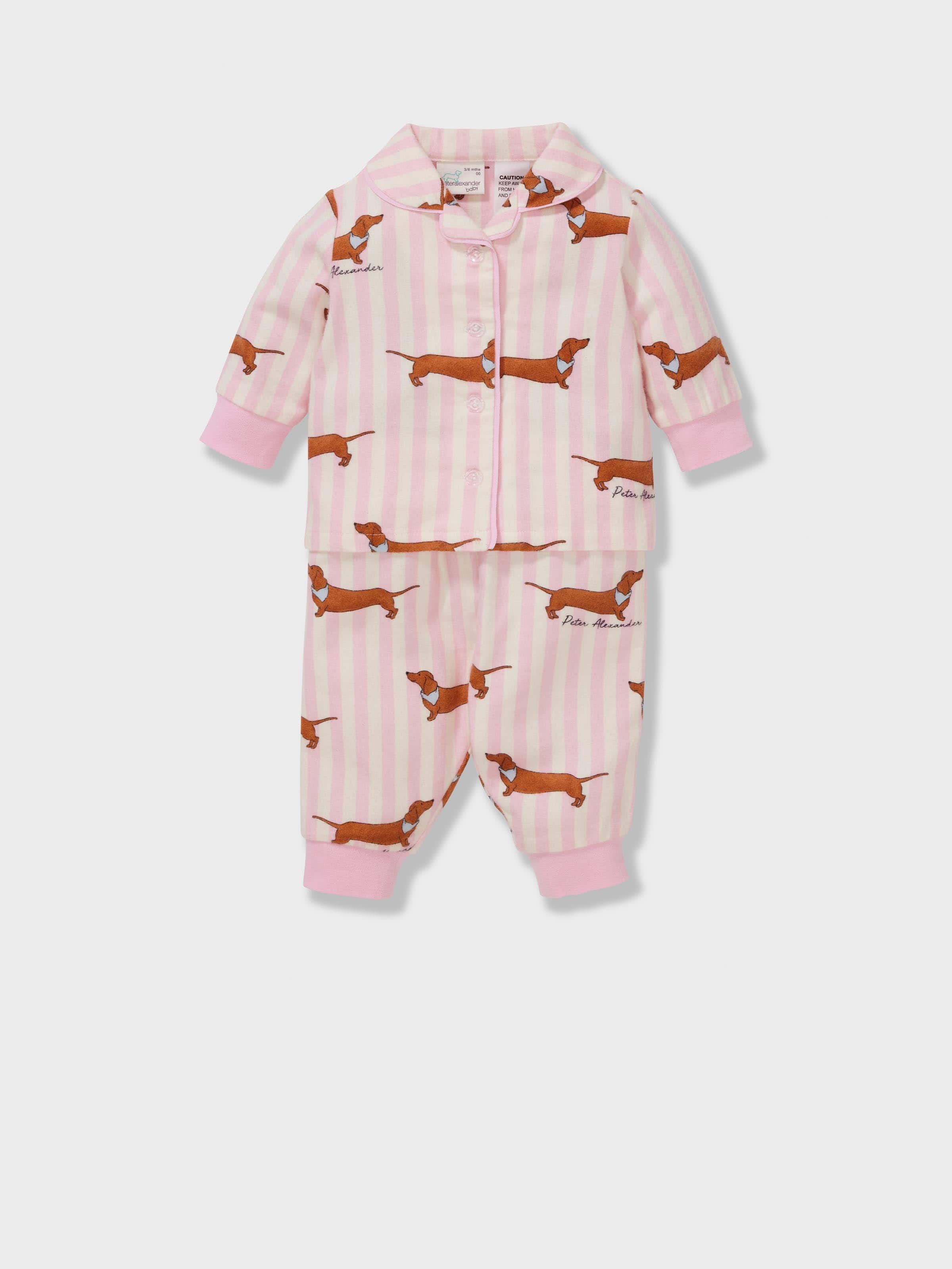 Baby Girl Penny Stripe Long Classic Pj Set