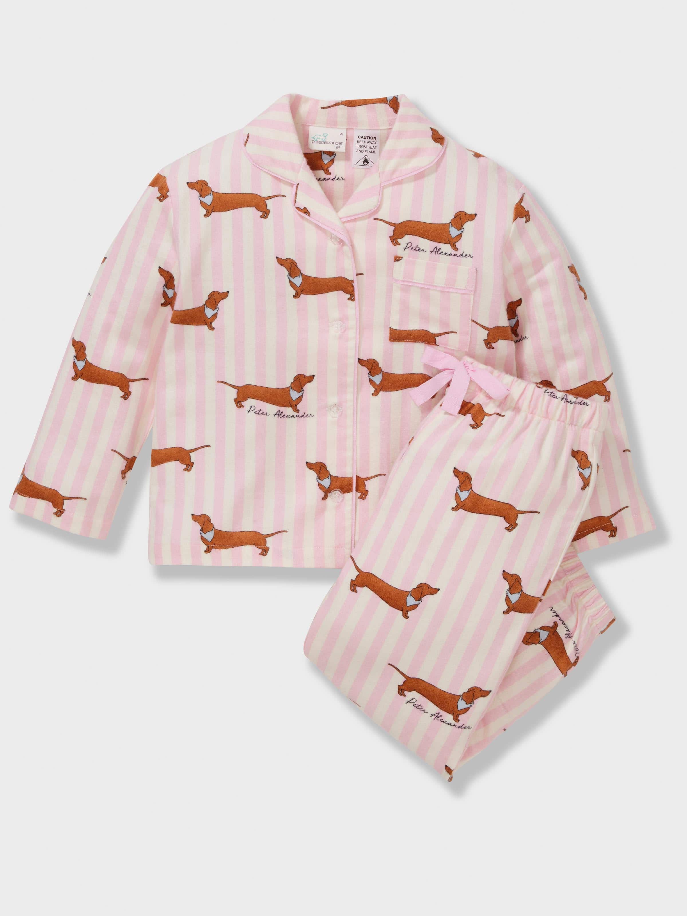 Girls Penny Stripe Long Classic Pj Set