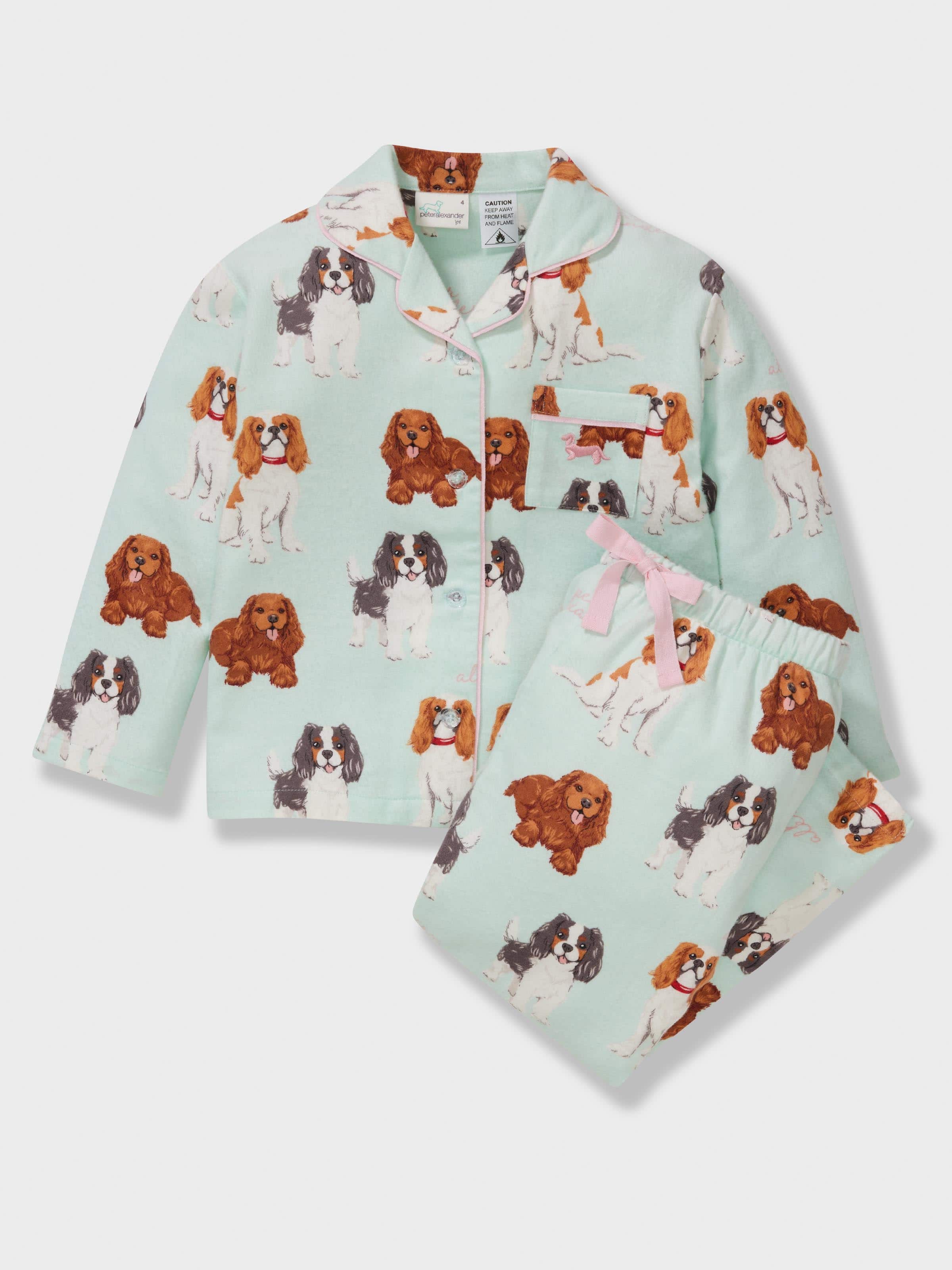 Girls Spaniels Long Classic Pj Set