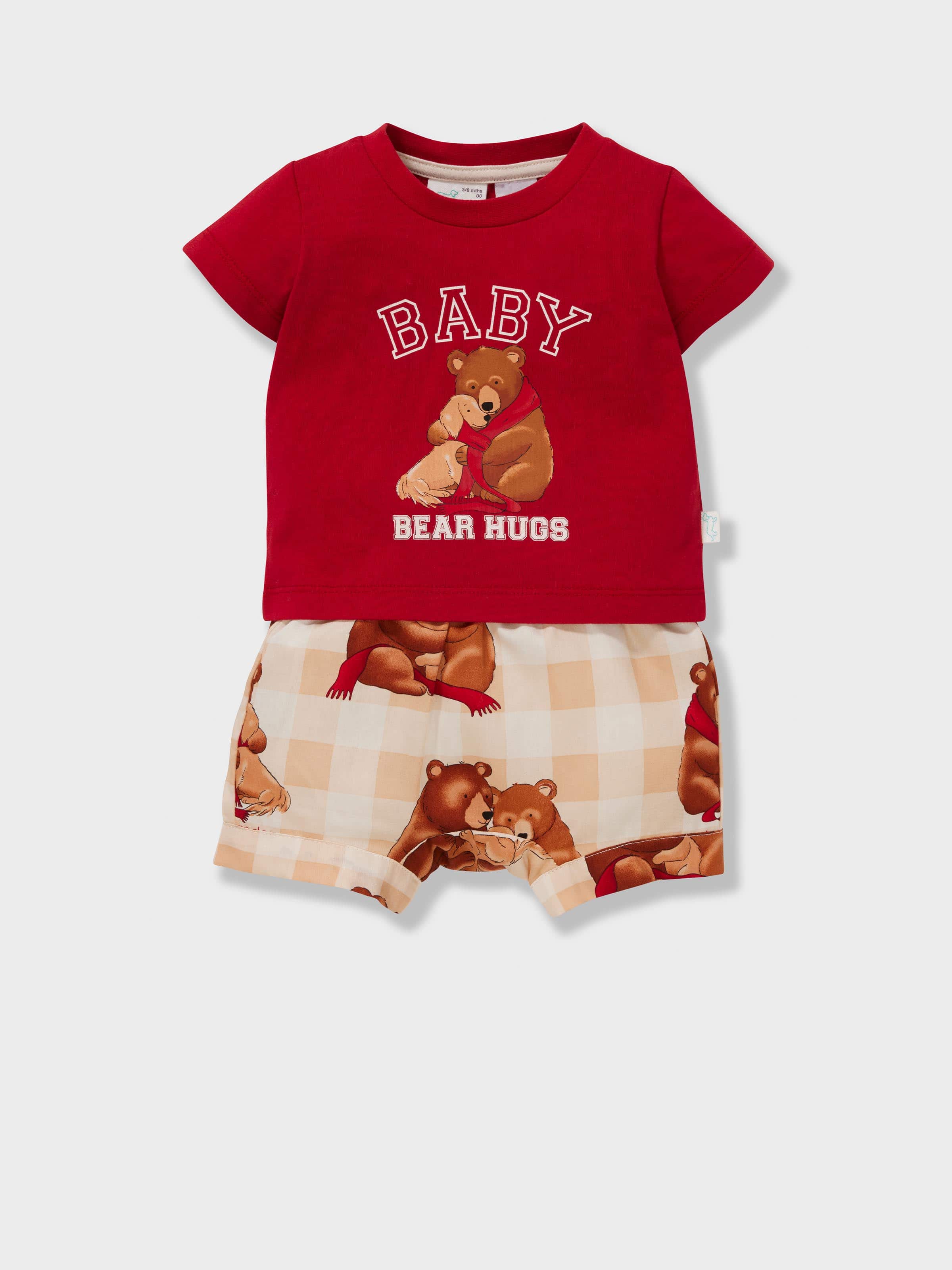 Baby Bear Cubs 100% Cotton Short Pj Set