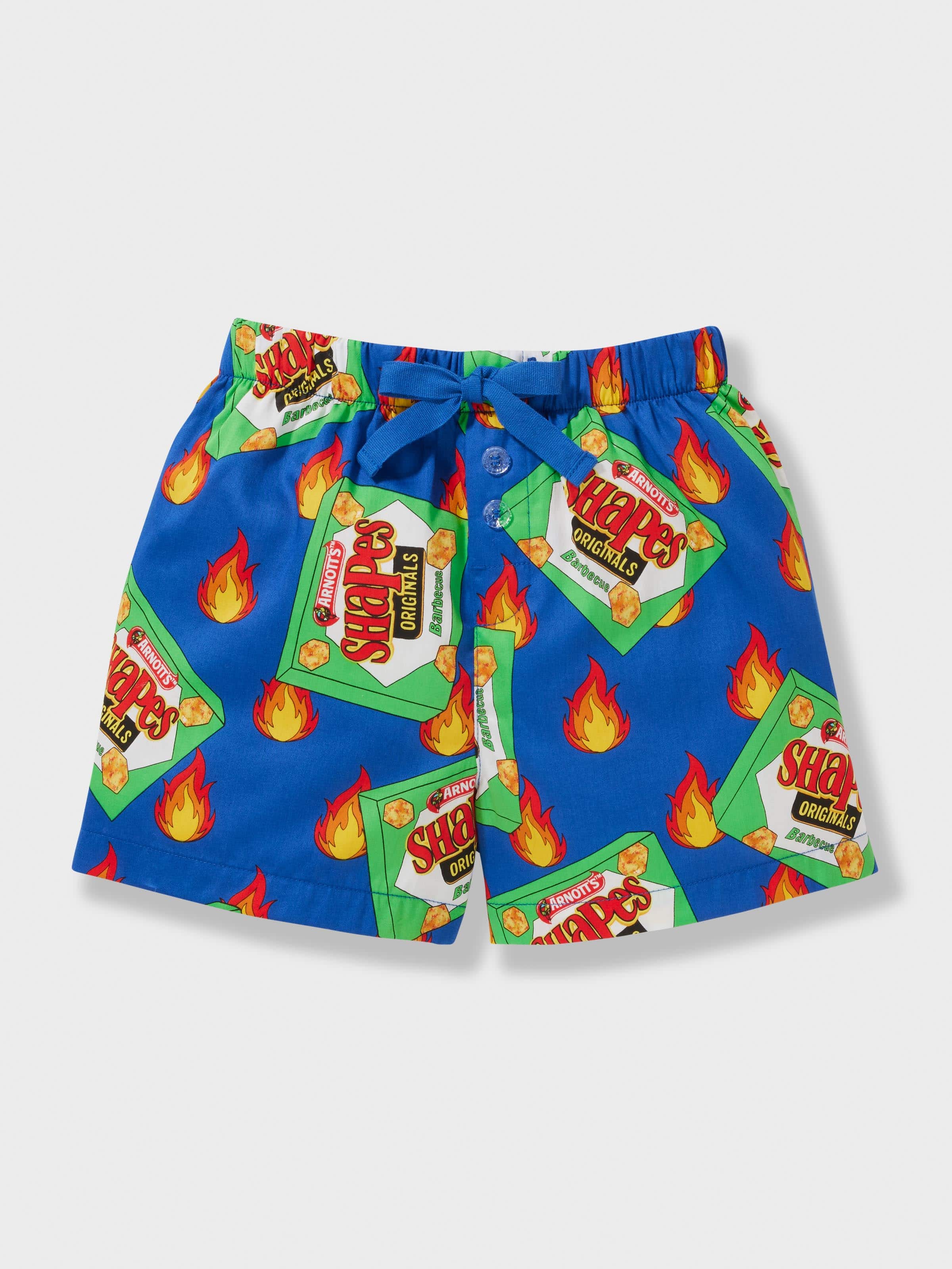 Boys Arnott's Barbecue Shapes 100% Cotton Short Pj Set