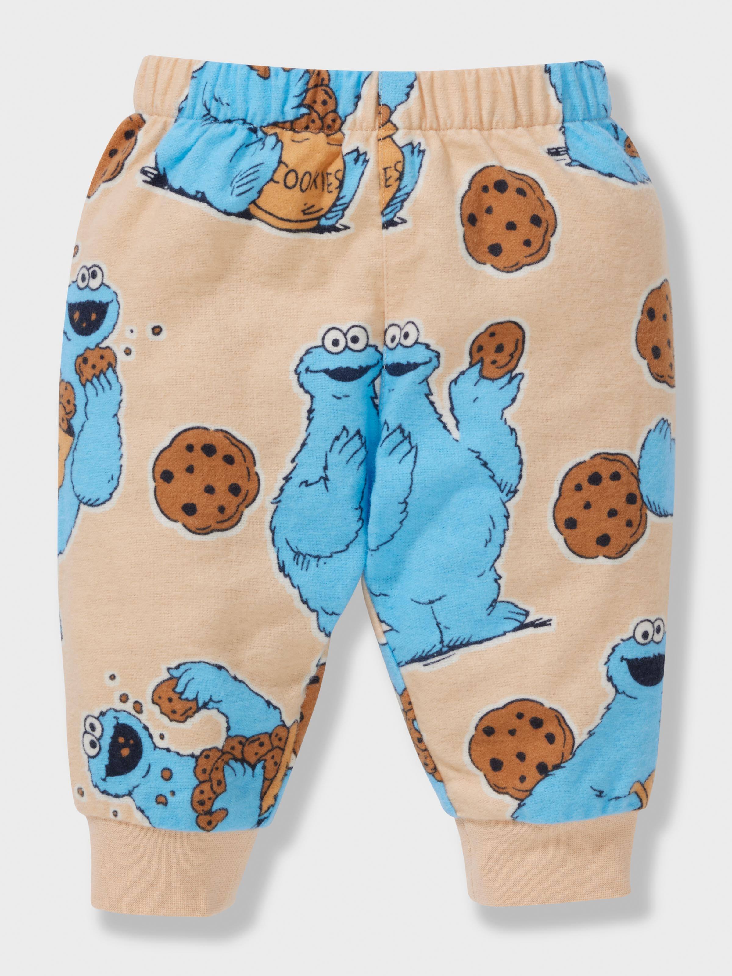 Baby Cookie Monster Long Pj Set