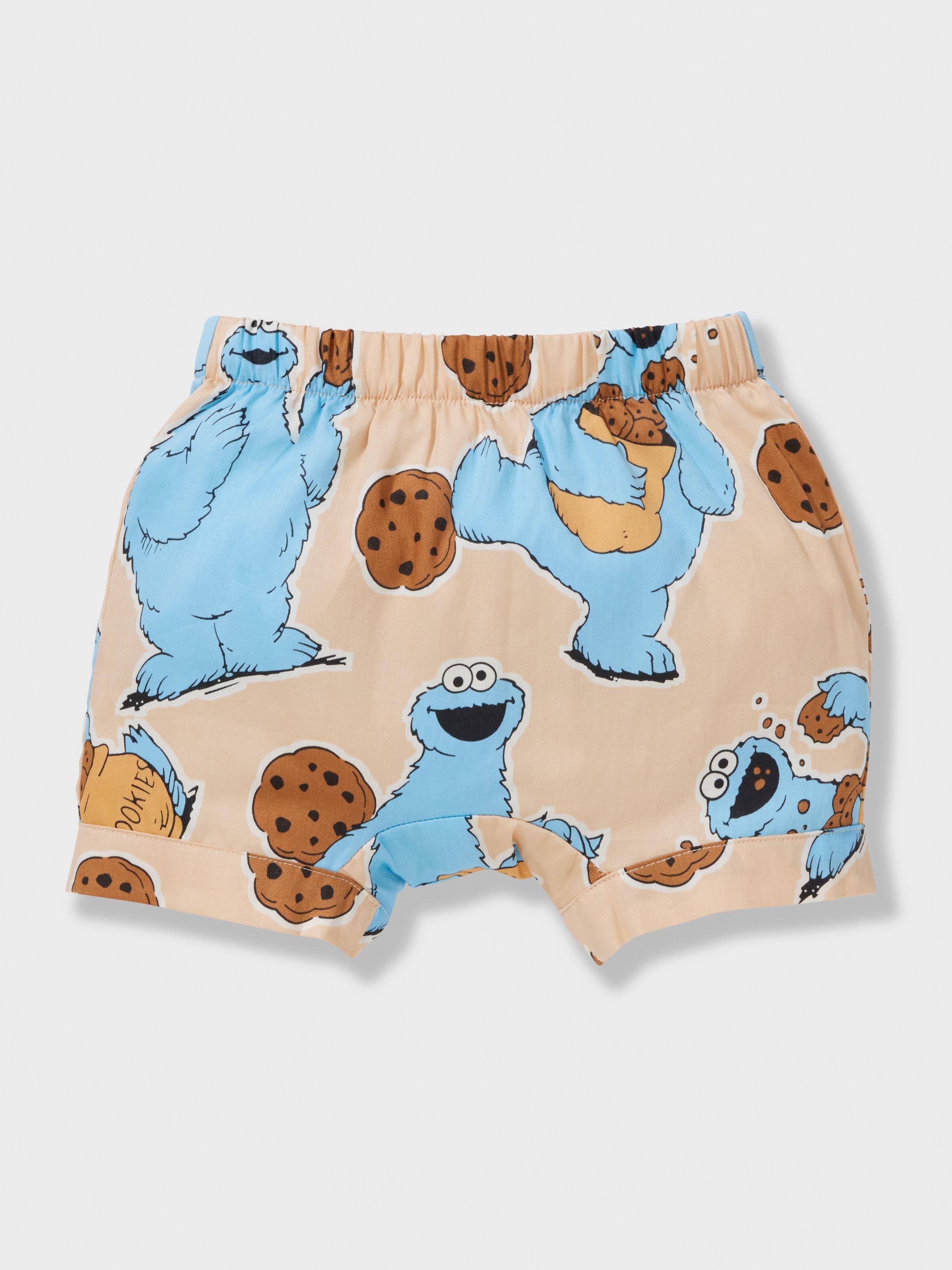 Baby Cookie Monster 100% Cotton Short Pj Set
