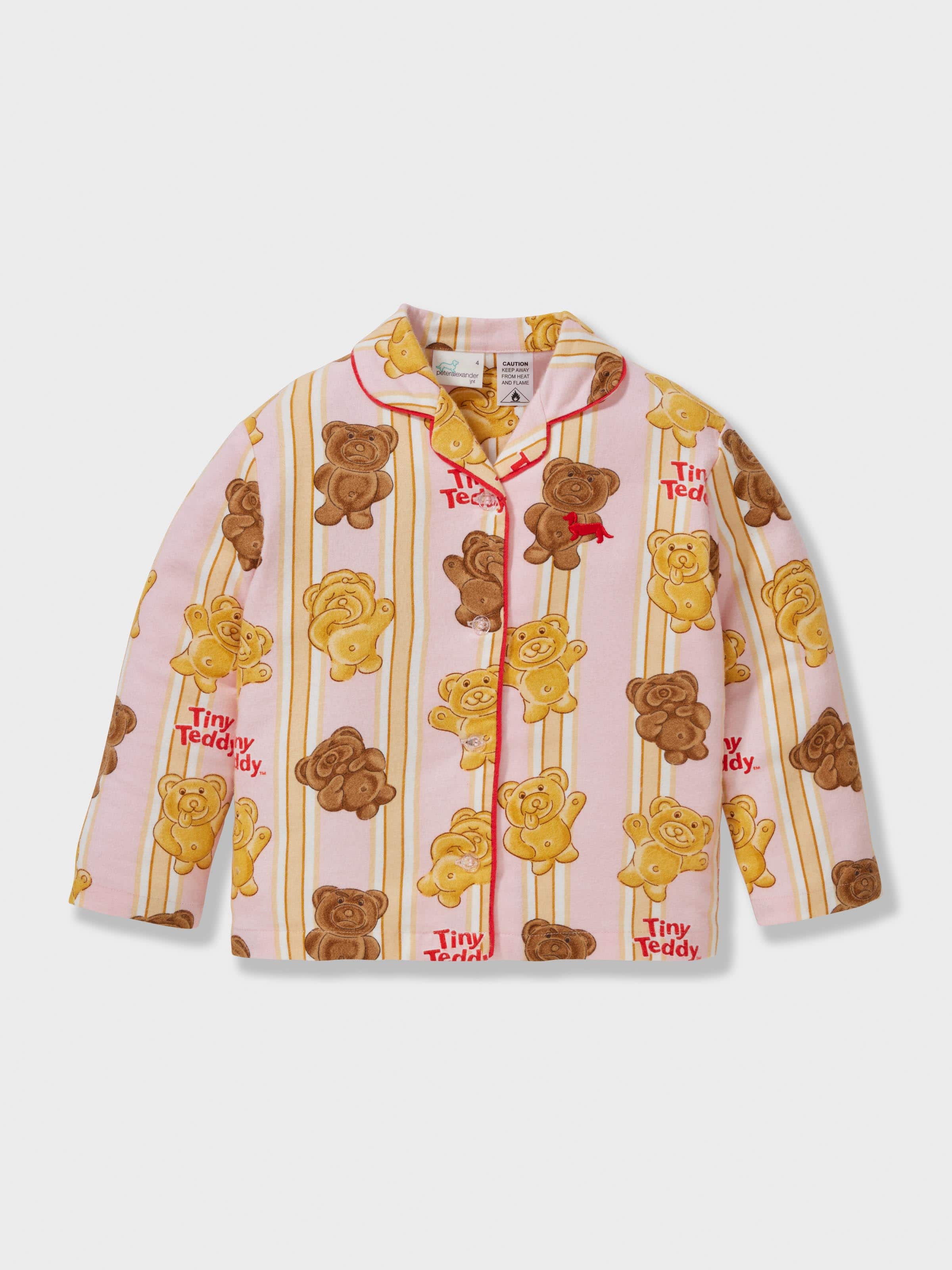 Jnr Girls Arnott's Tiny Teddy Classic Long Pj Set