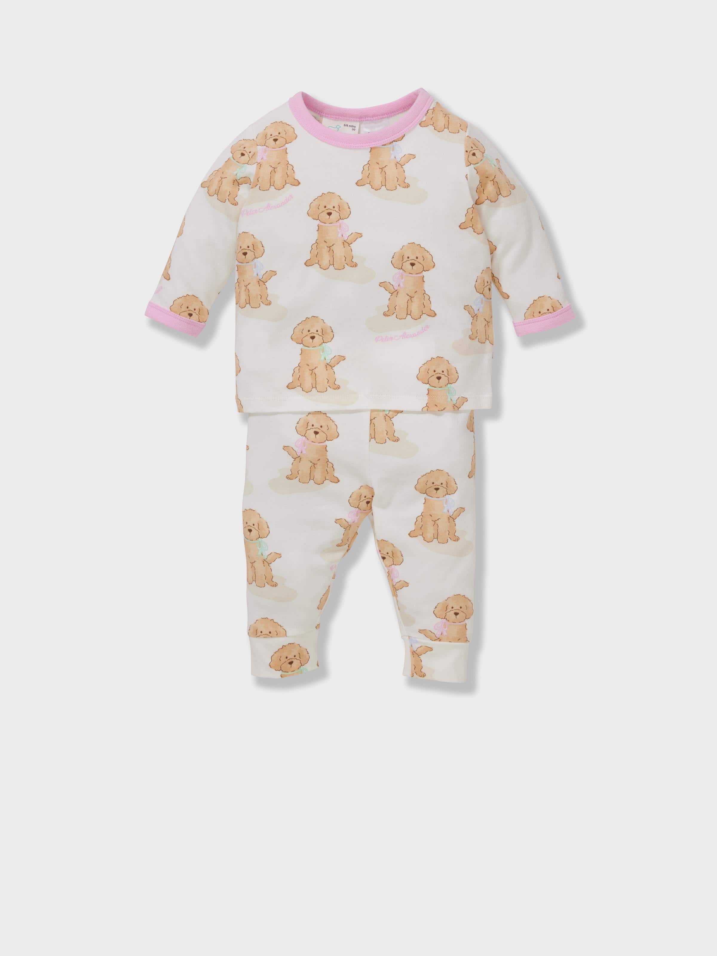 Baby Dog Bows Long Pj Set