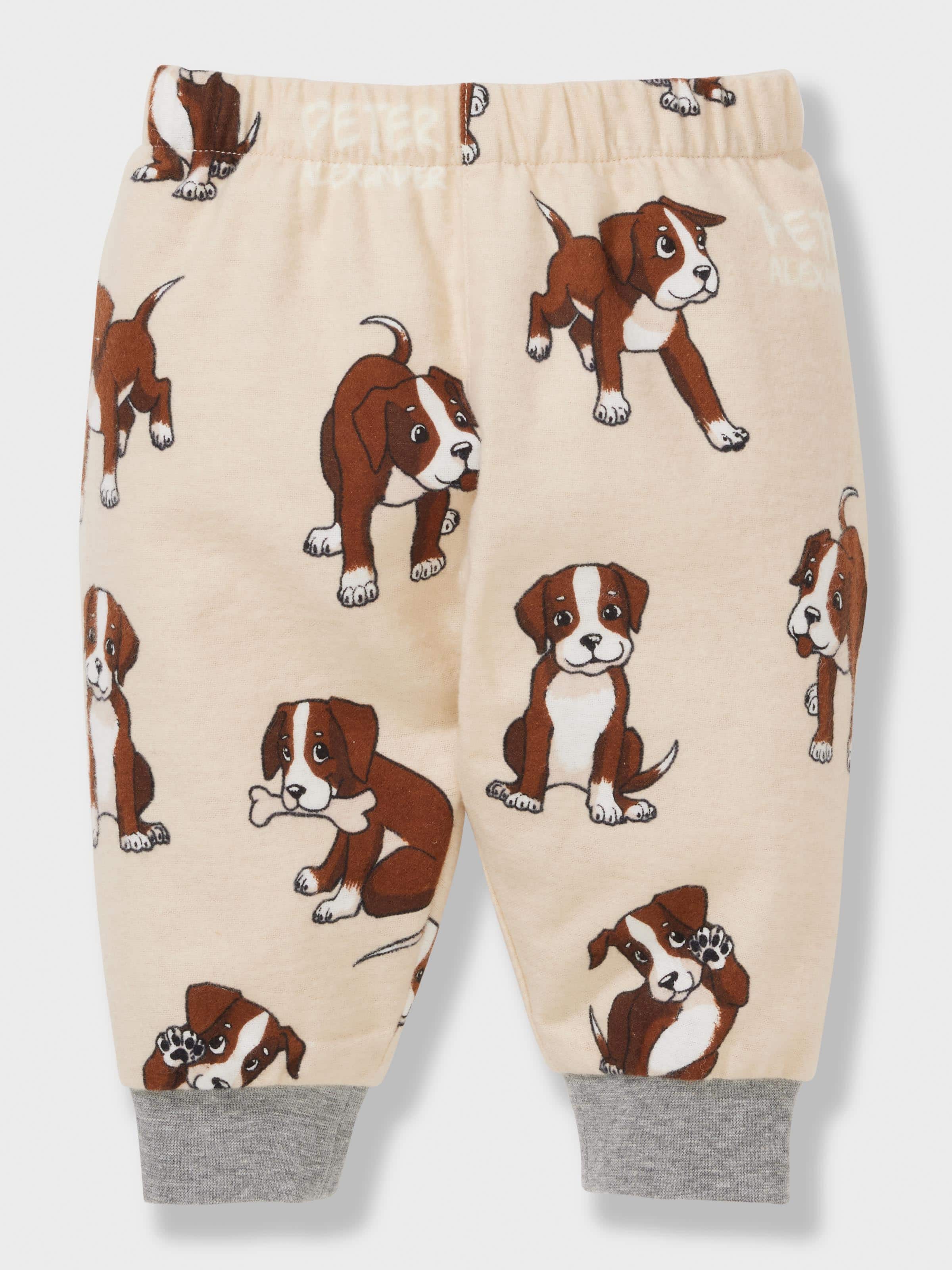 Baby Boxer Puppy 100% Cotton Long Pj Set