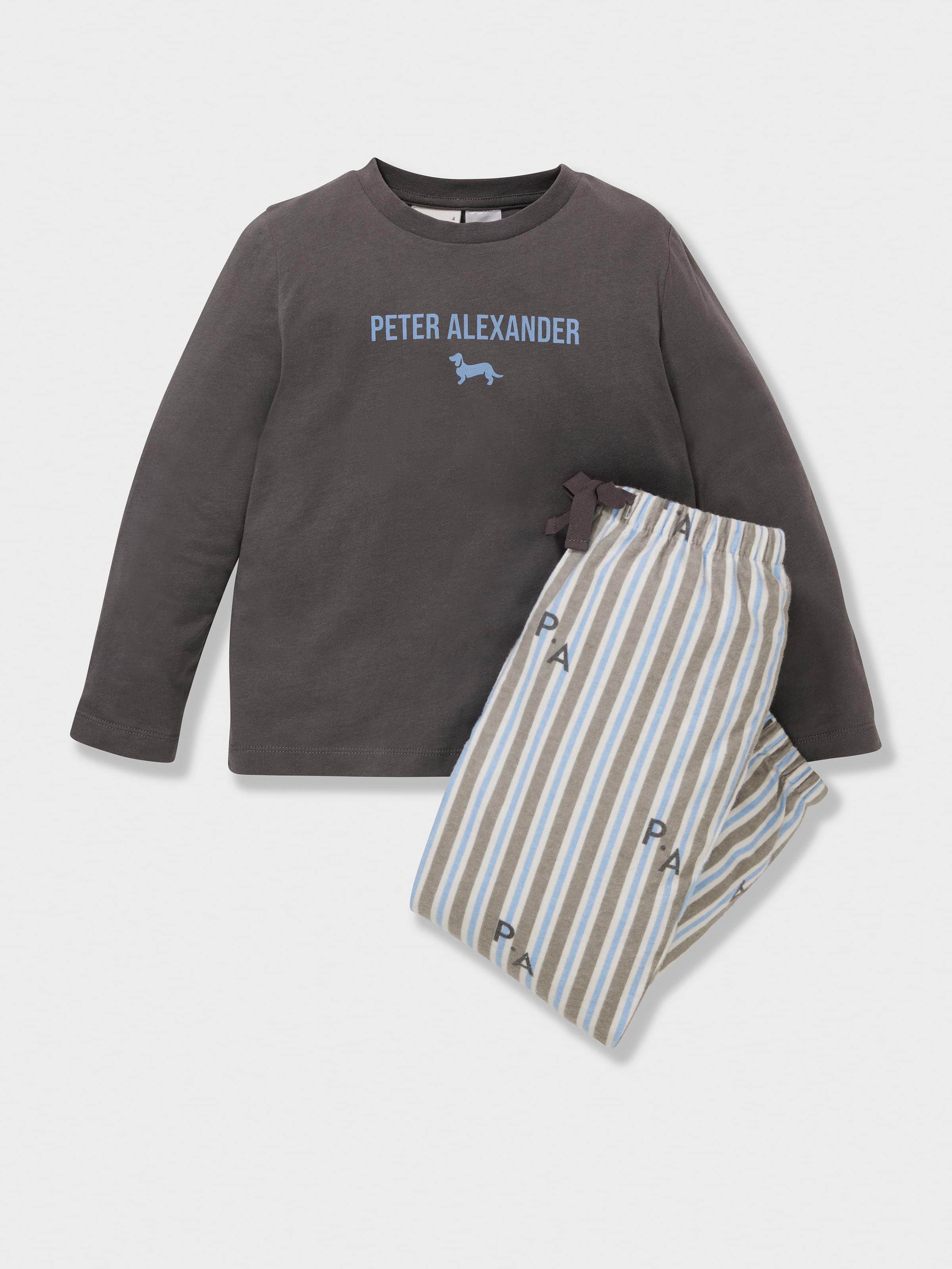 Boys P.A. Stripe 100% Cotton Long Pj Set