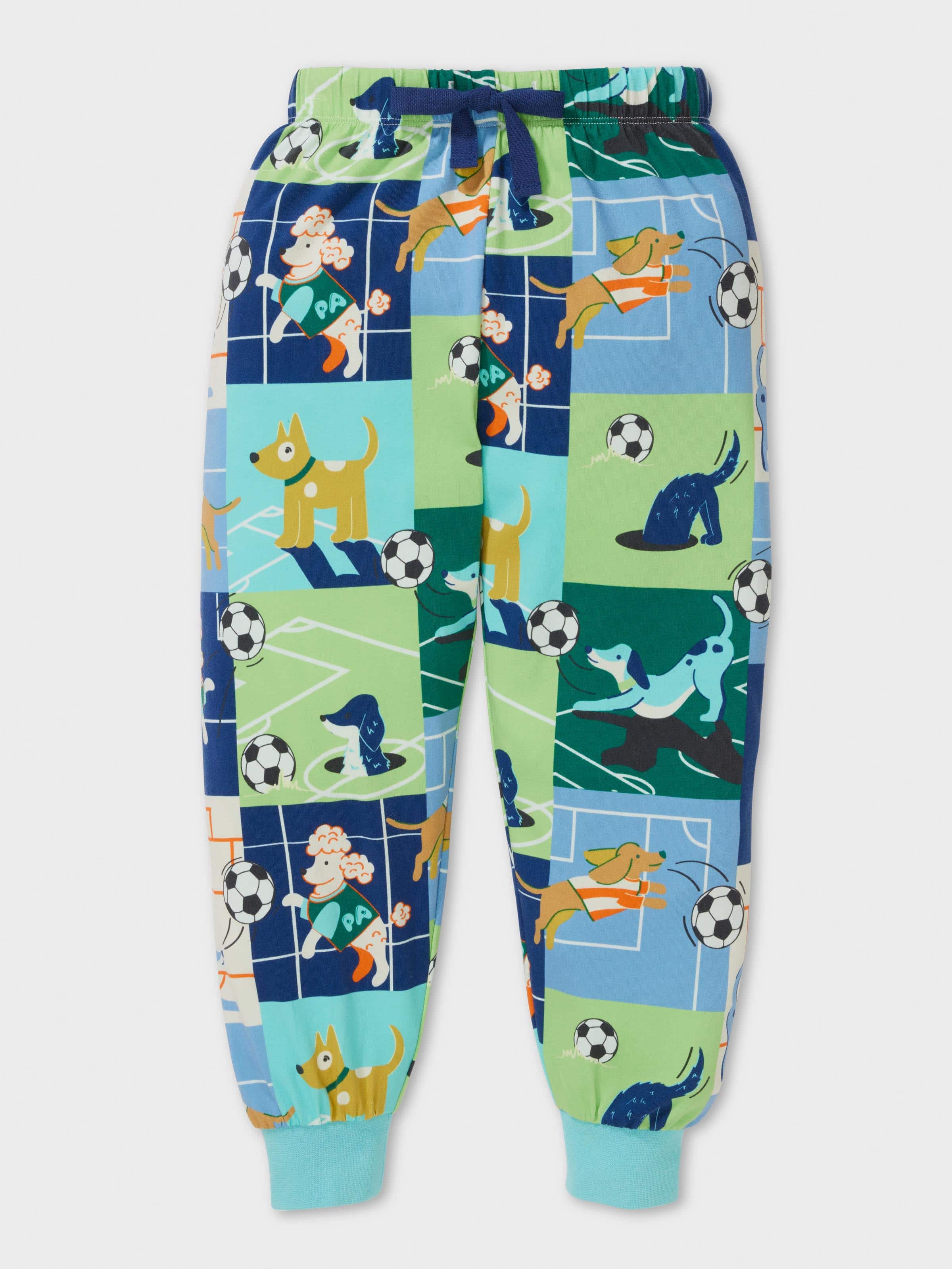 Jnr Boys Puppy Goals Long Pj Set