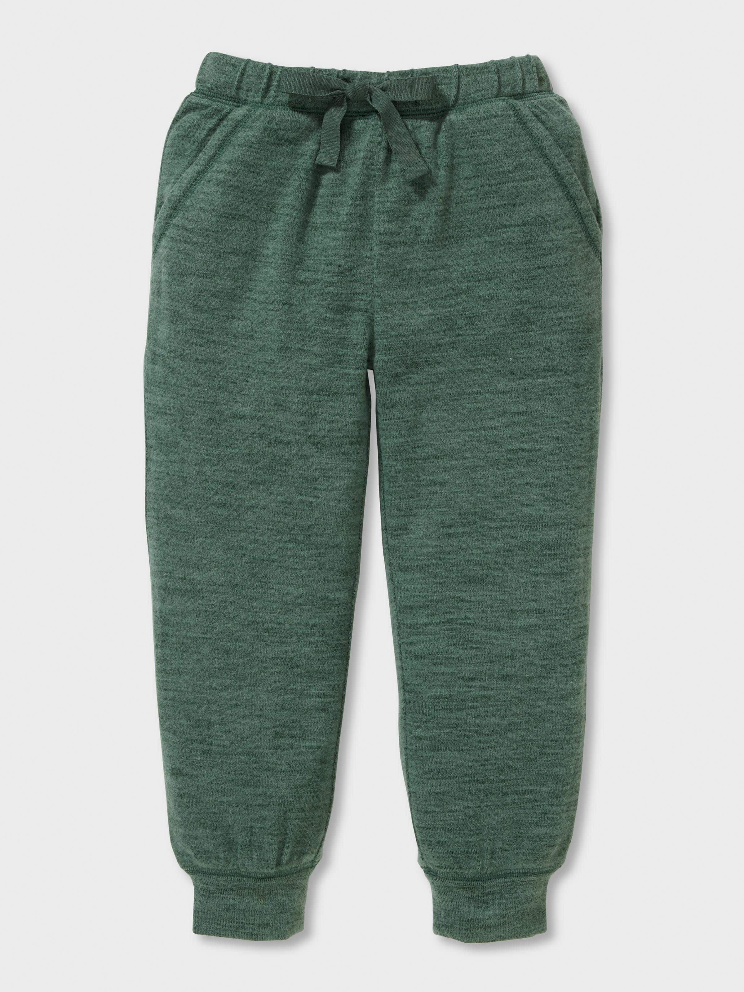 Boys Green Plush Long Pj Set