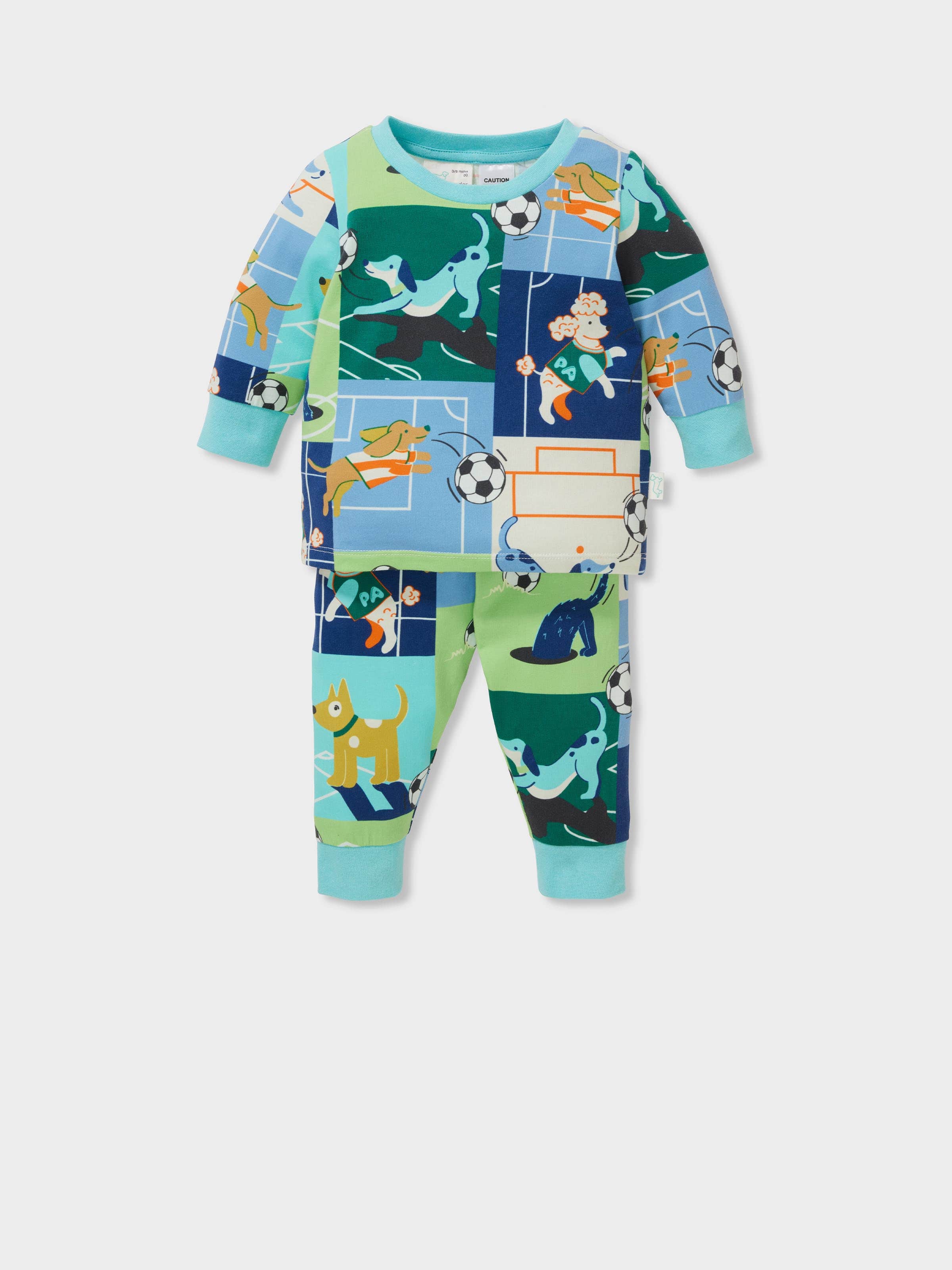 Baby Puppy Goals Long Pj Set