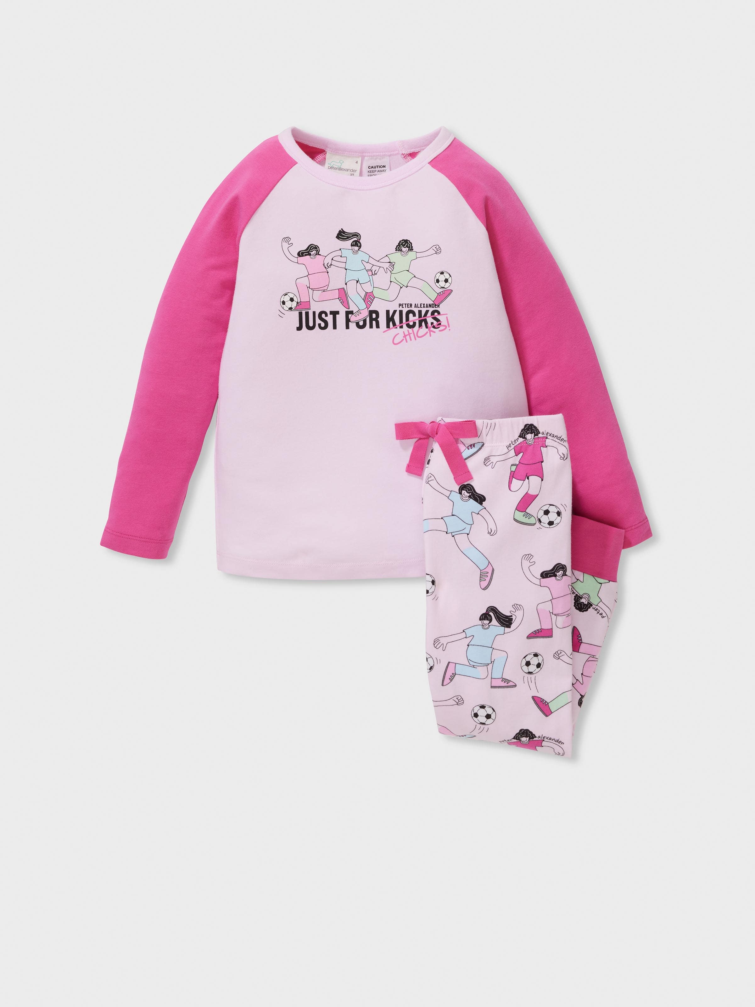 Jnr Girls Soccer Kicks Long Pj Set