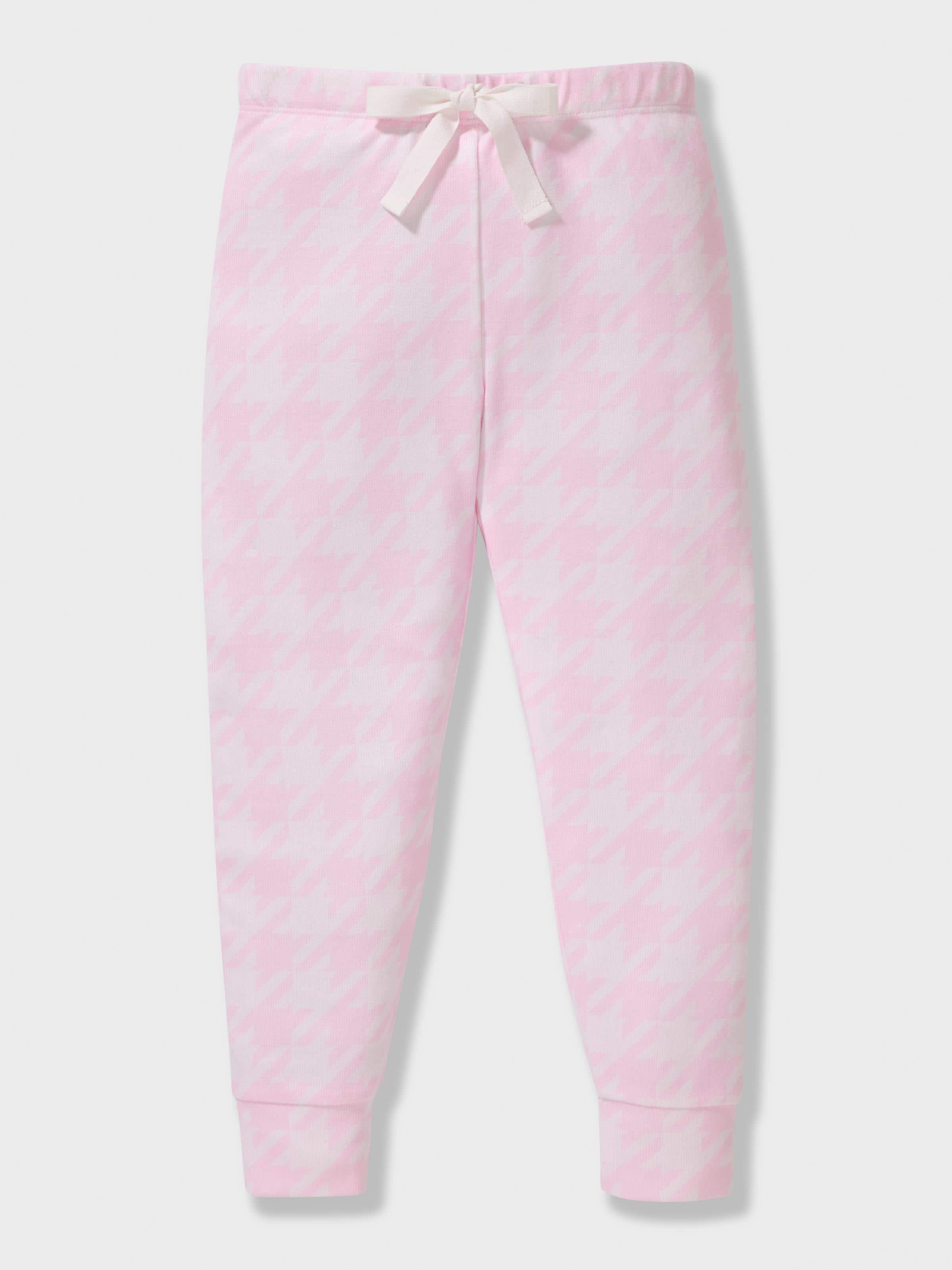 Girls Pink Plush Long Pj Set