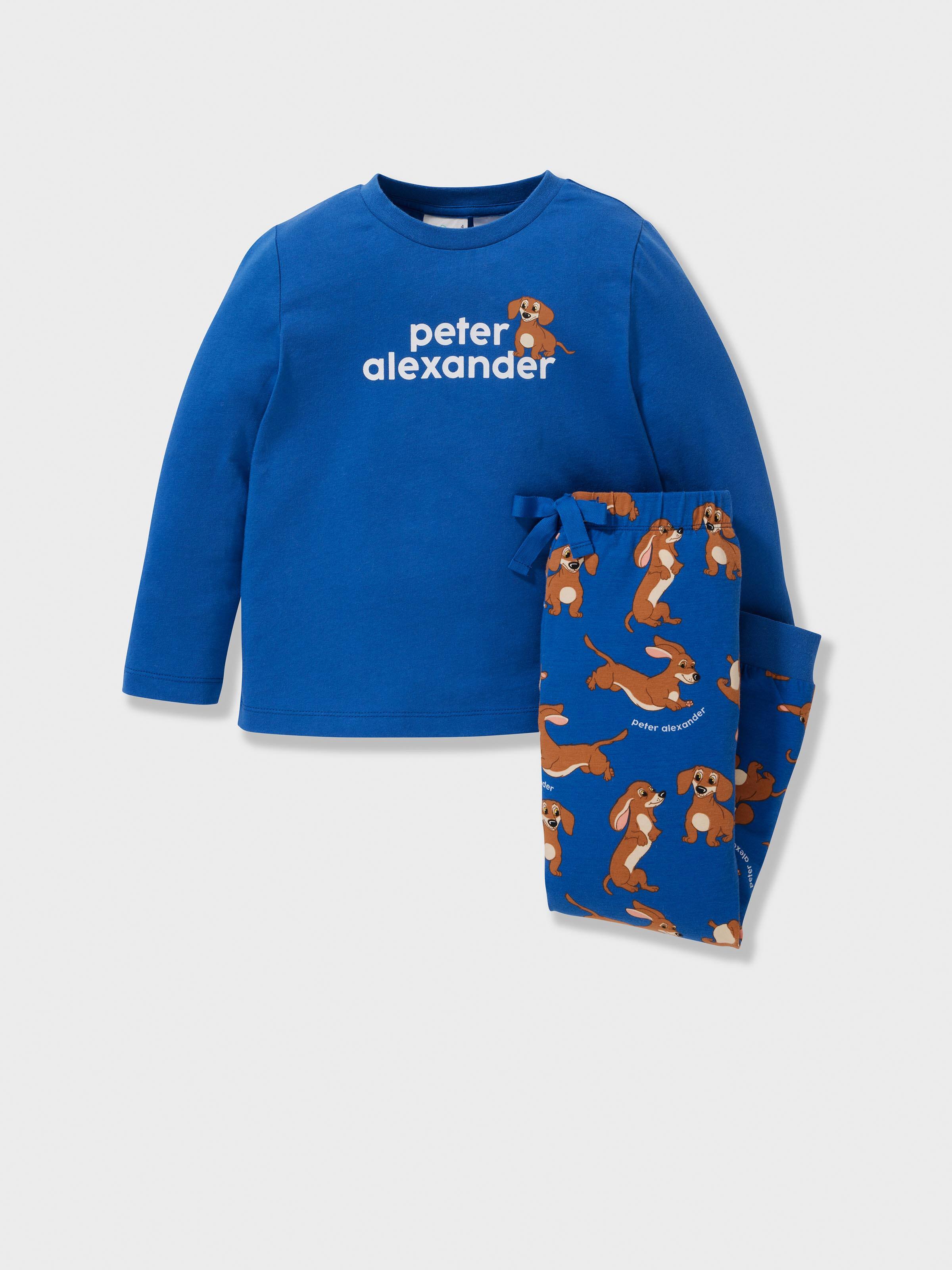 Jnr Boys Blue Penny Long Pj Set