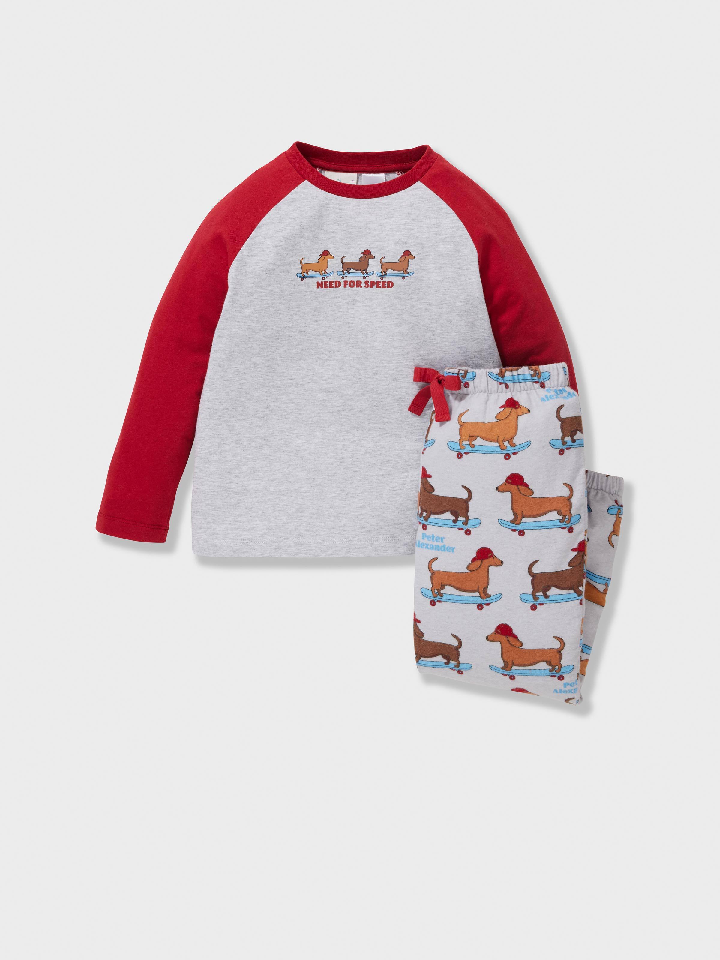 Jnr Boys Penny Skater 100% Cotton Long Pj Set