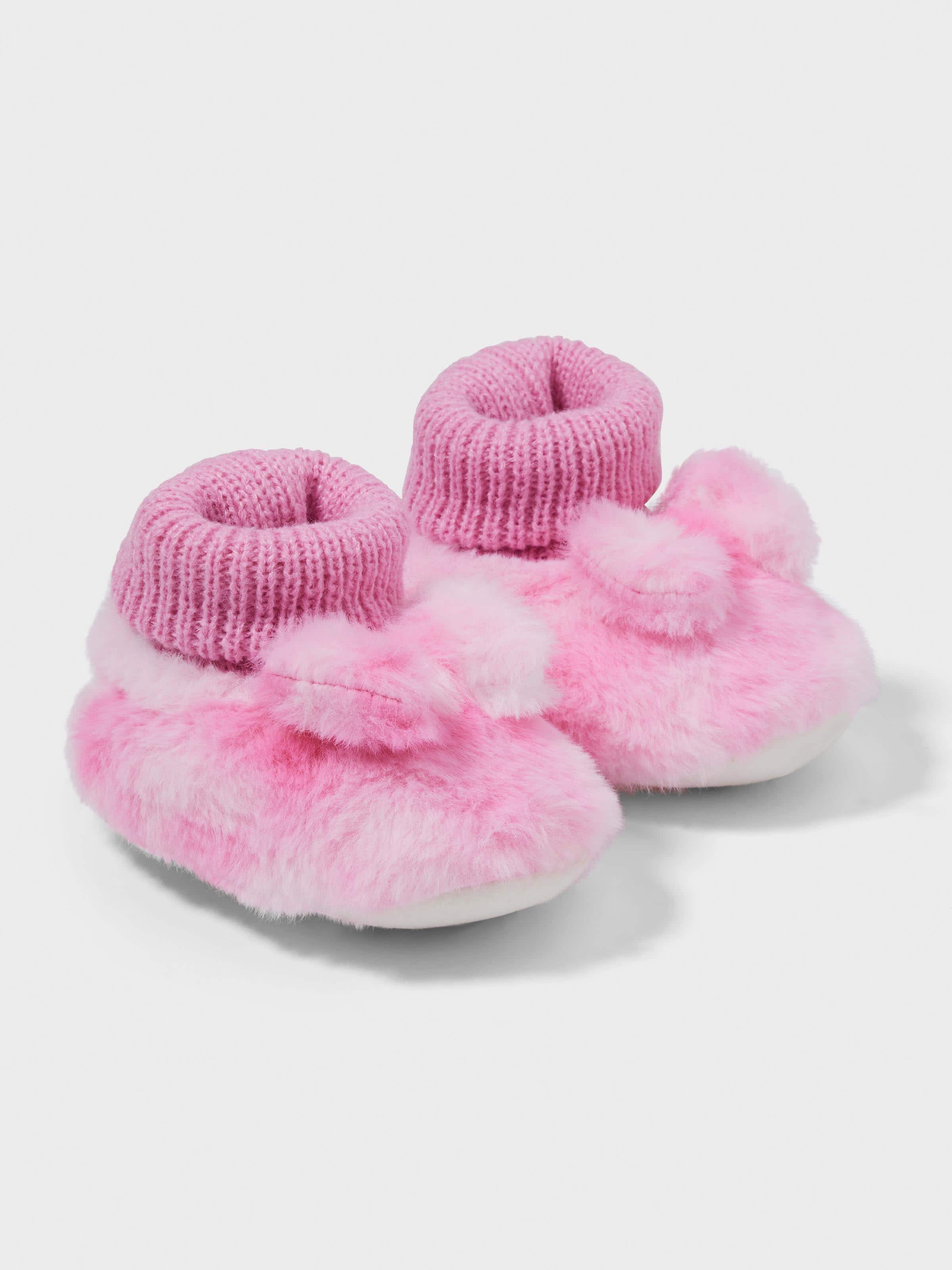 Baby Girl Pink Bow Bootie