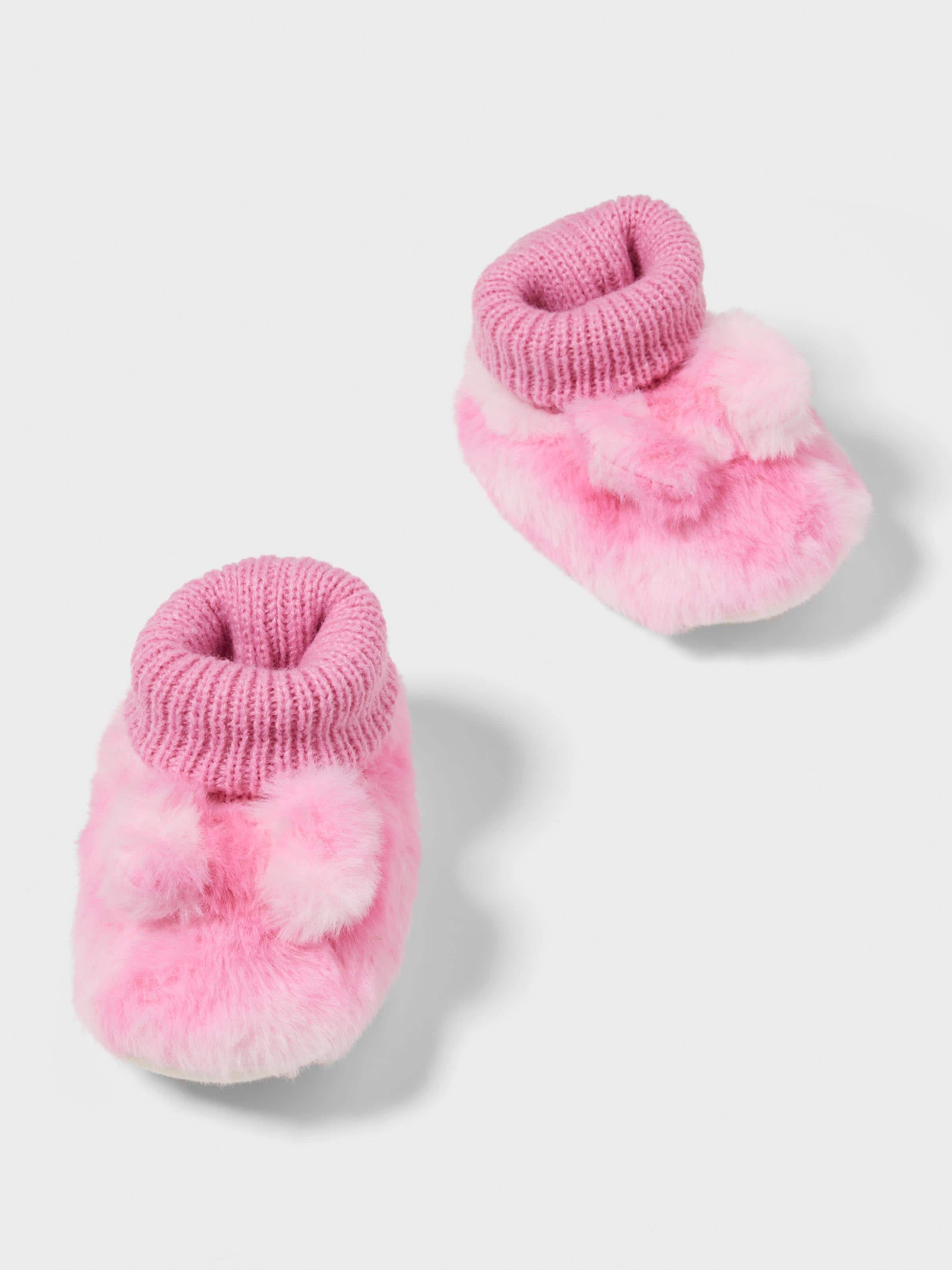 Baby Girl Pink Bow Bootie