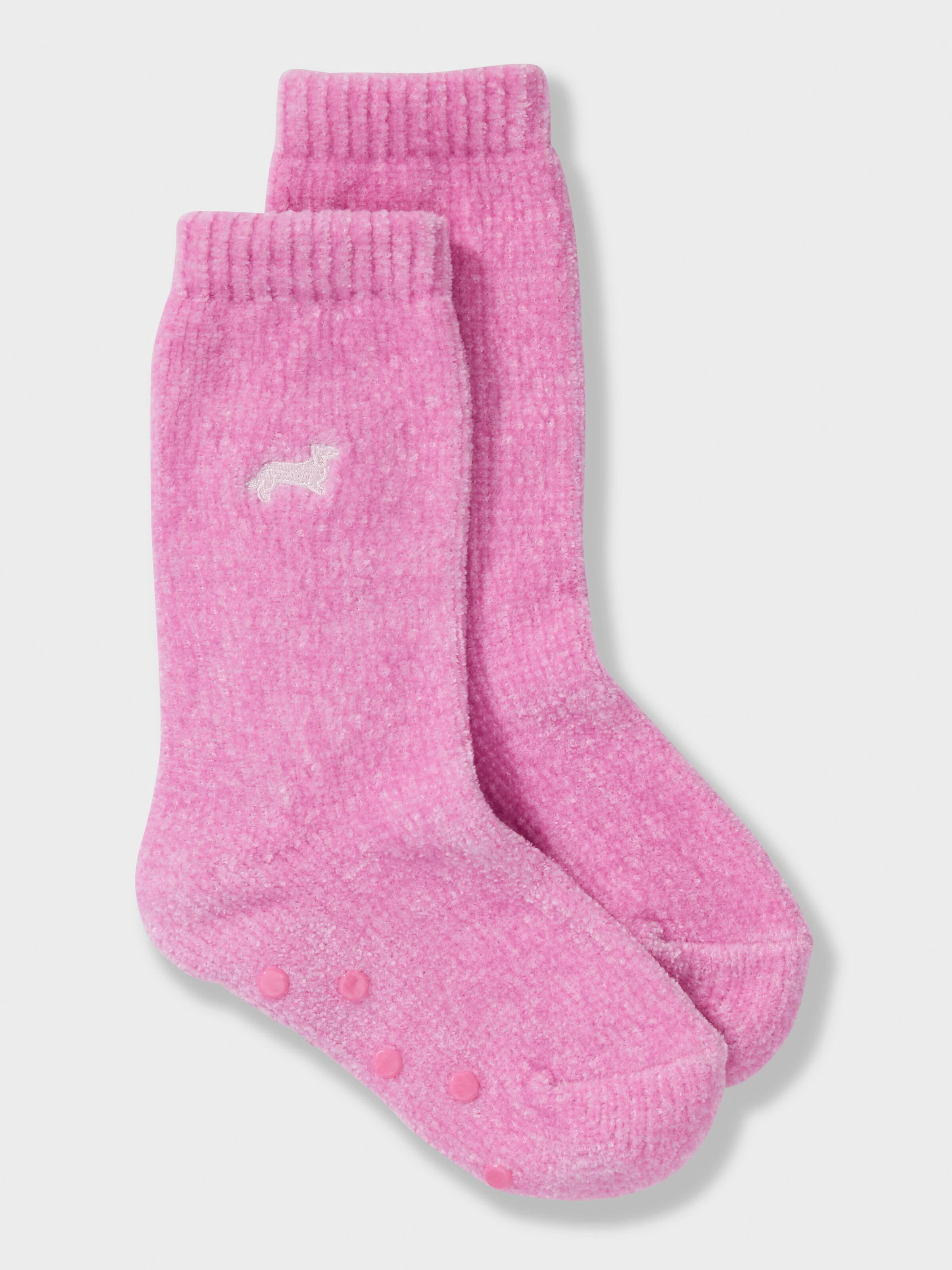 Kids Pink Fluffy Sock