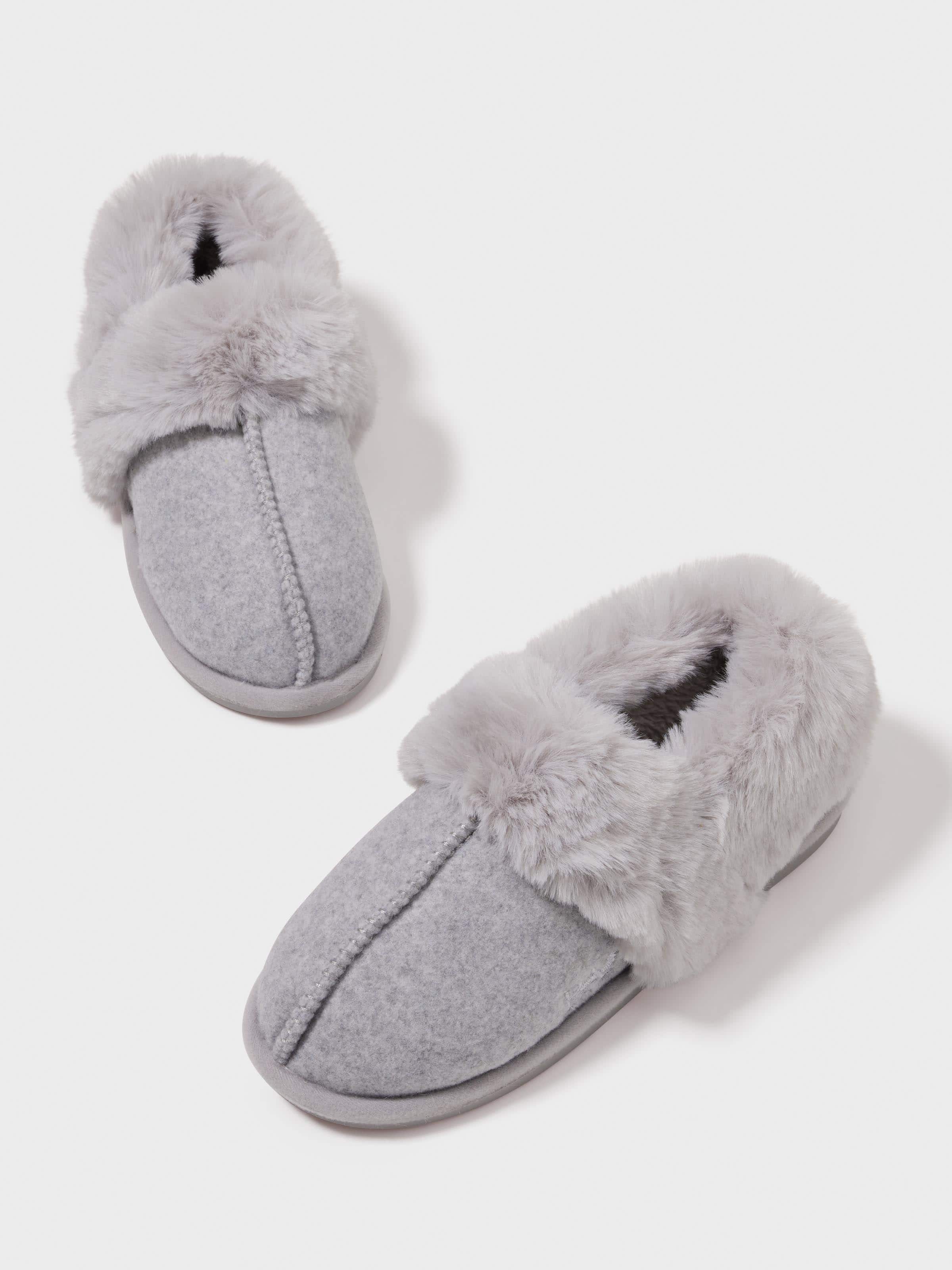 Grey Cosy Slipper