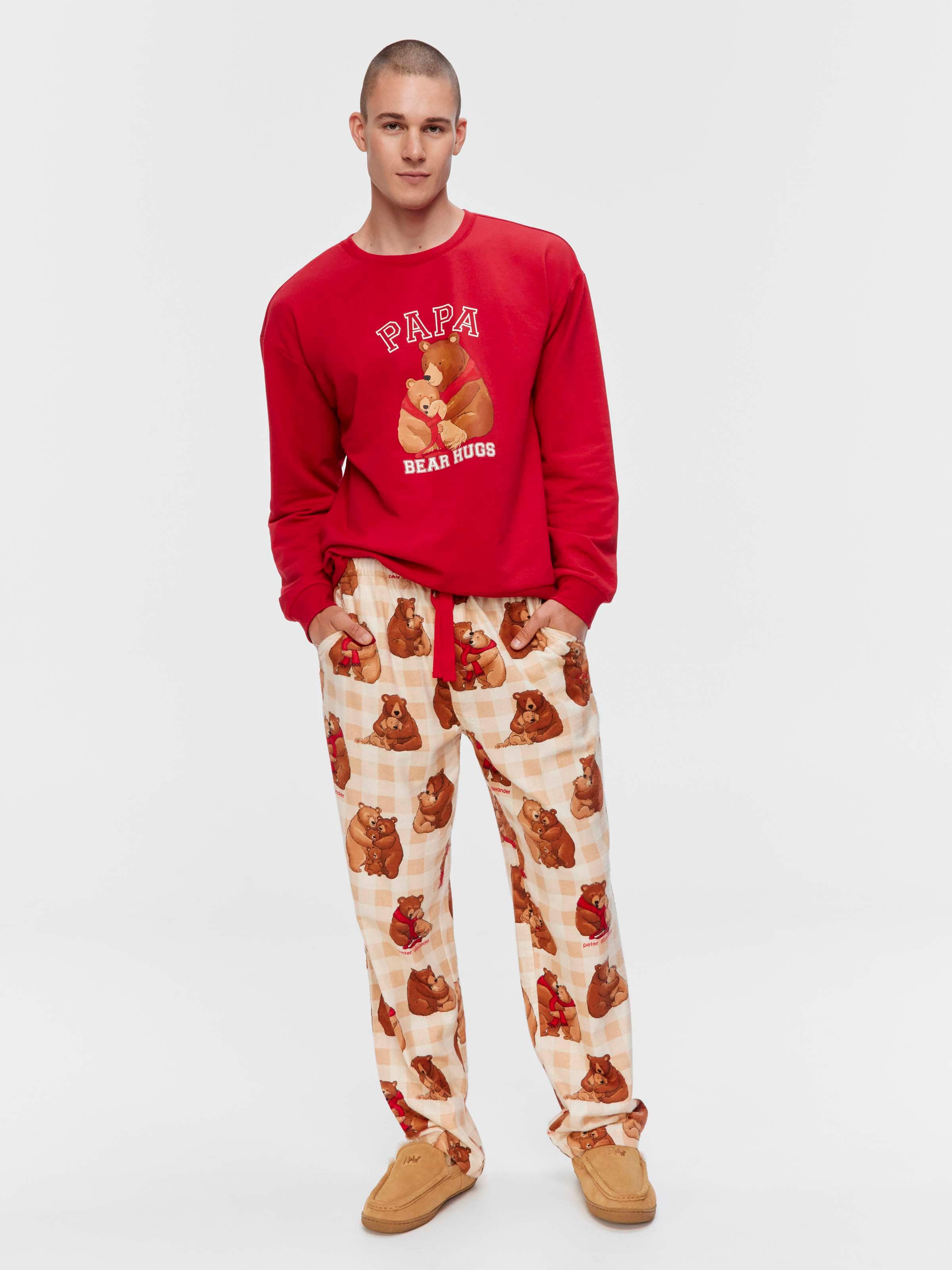 Papa Bear Hugs Classic Pj Pant