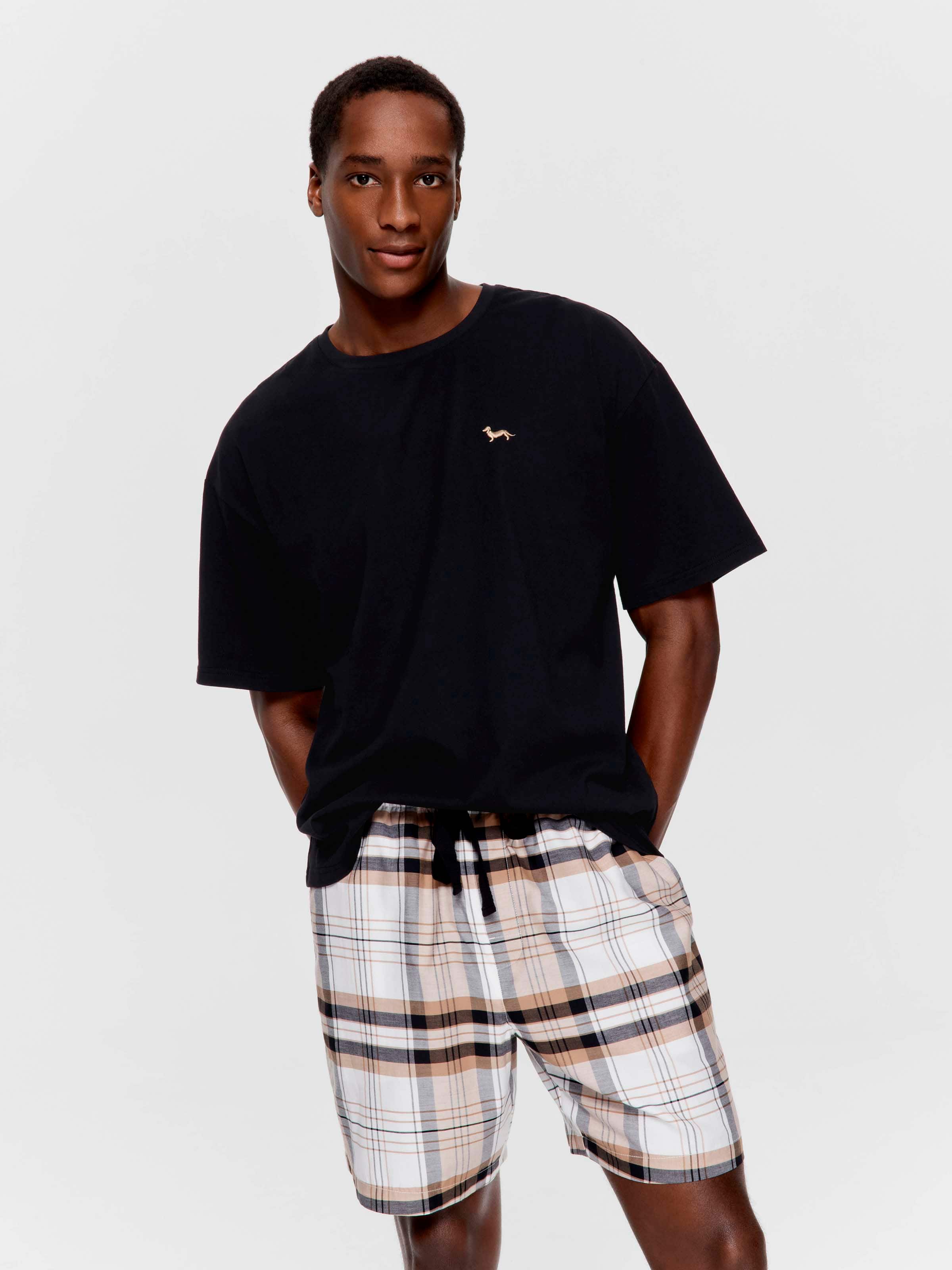 Check Shortie Pj Set