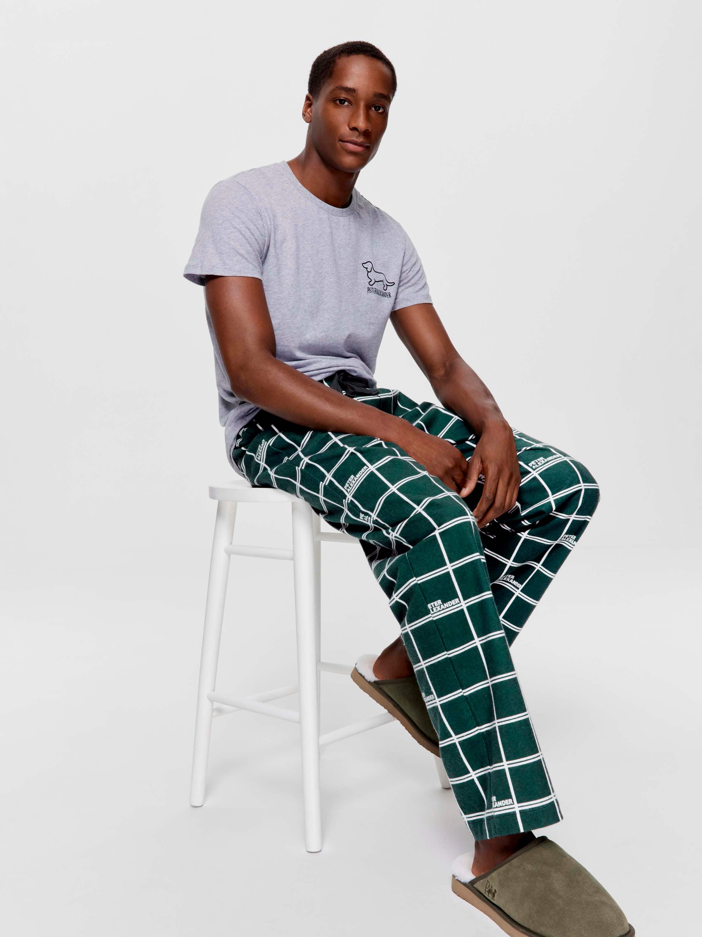 Windowpane Flannelette Classic Pj Pant