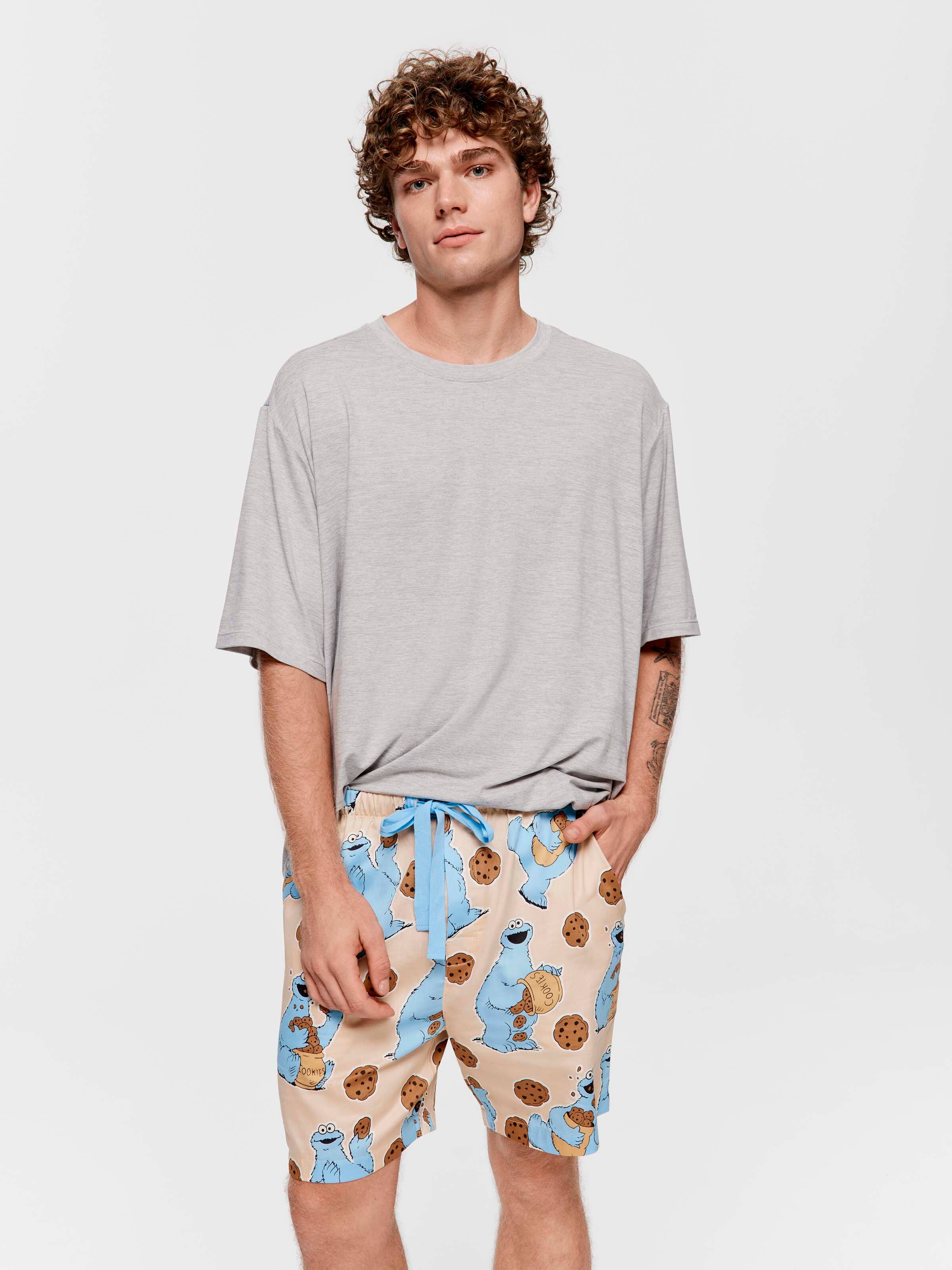 Cookie Monster 100% Cotton Mid Short
