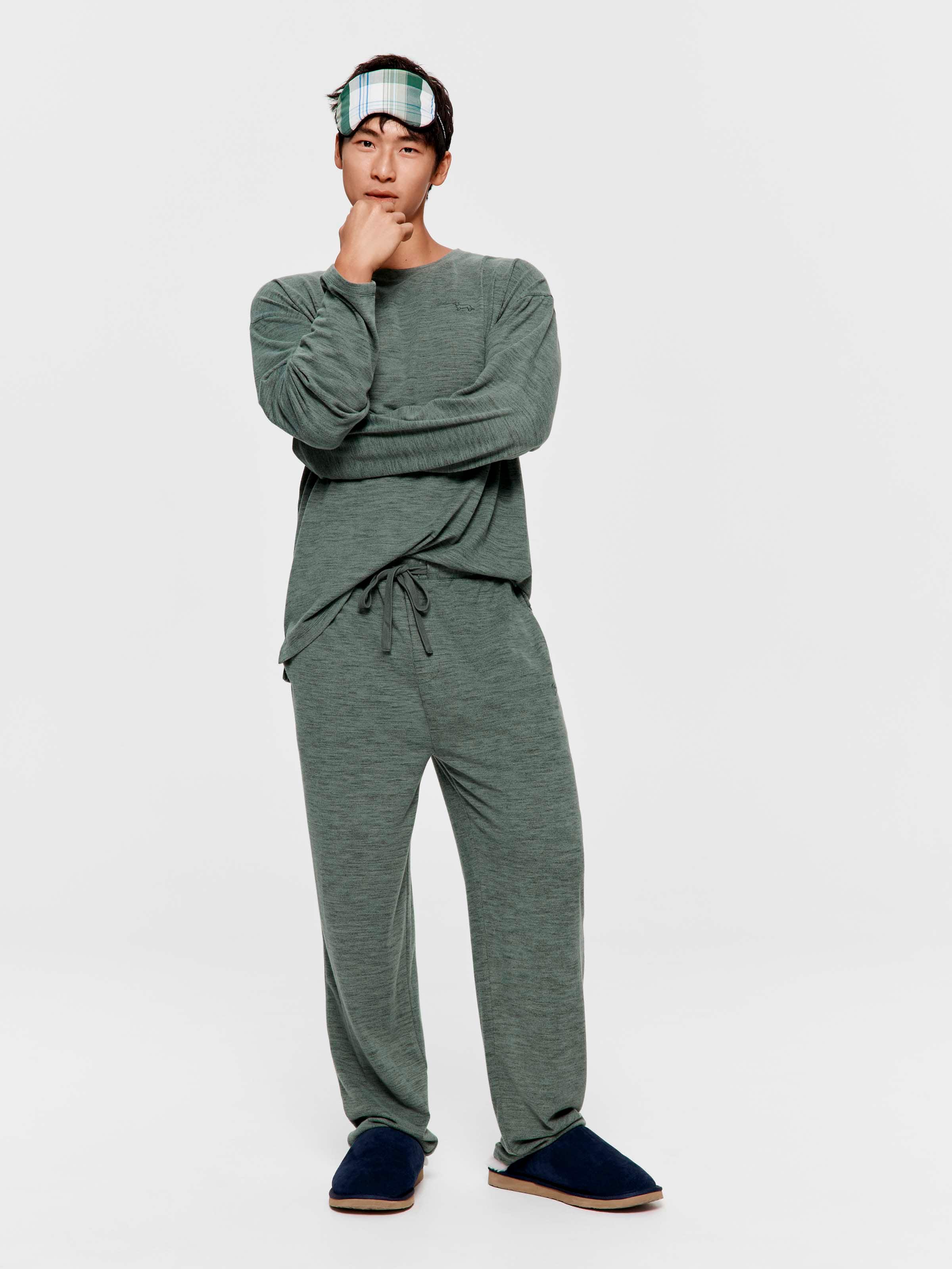 Forest Green Plush Pj Pant