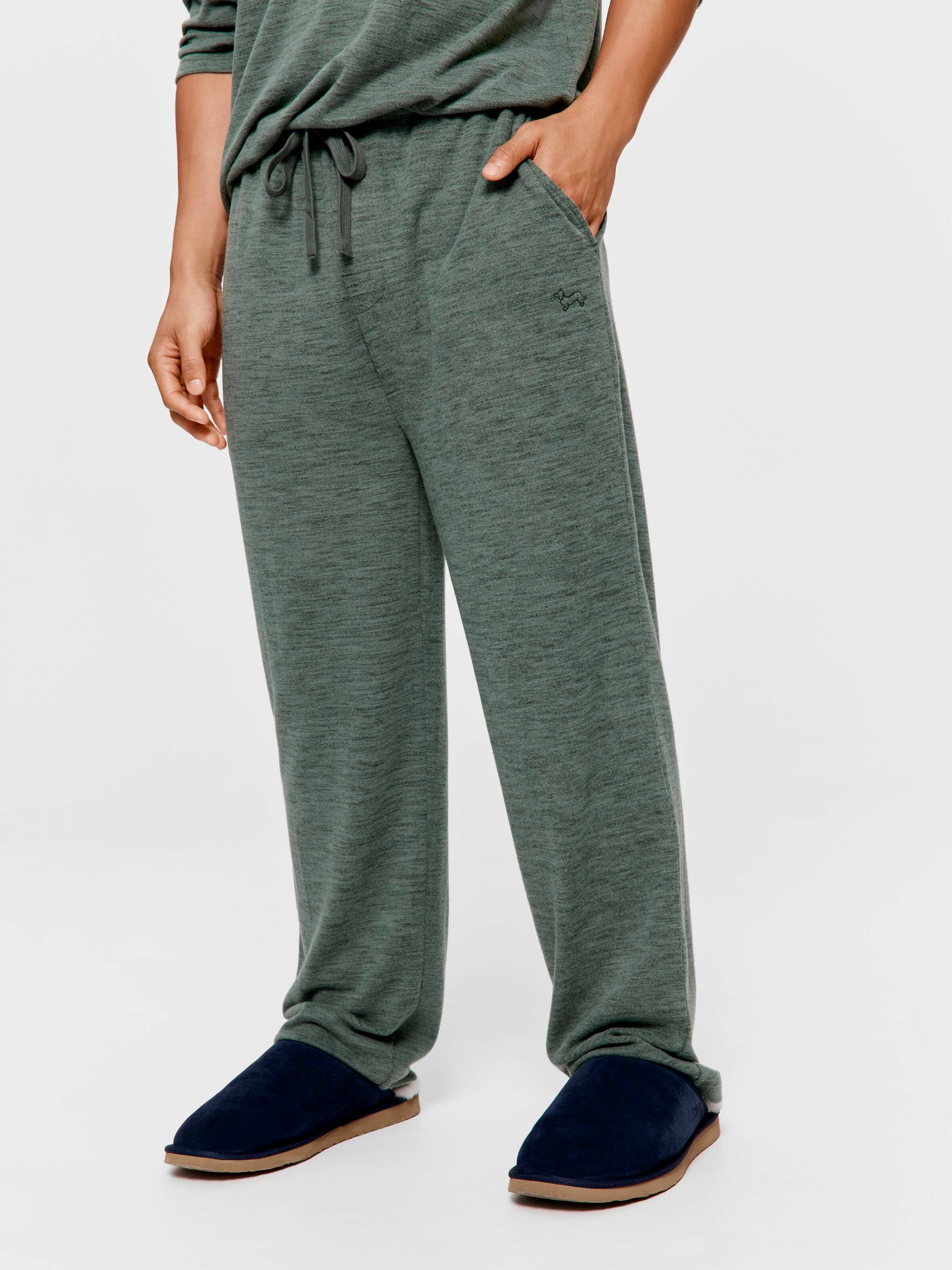 Forest Green Plush Pj Pant