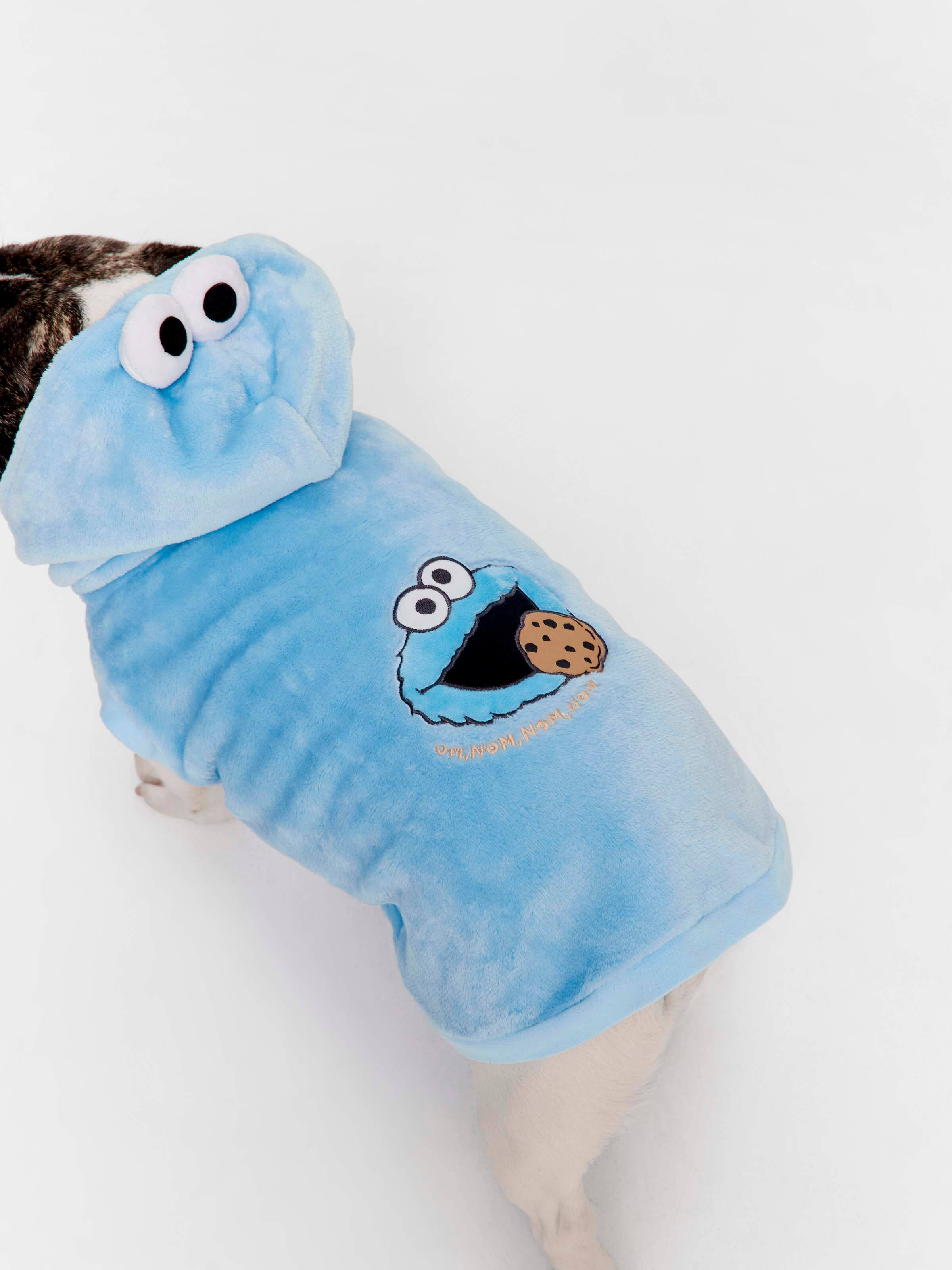 Cookie Monster Dog Hoodie