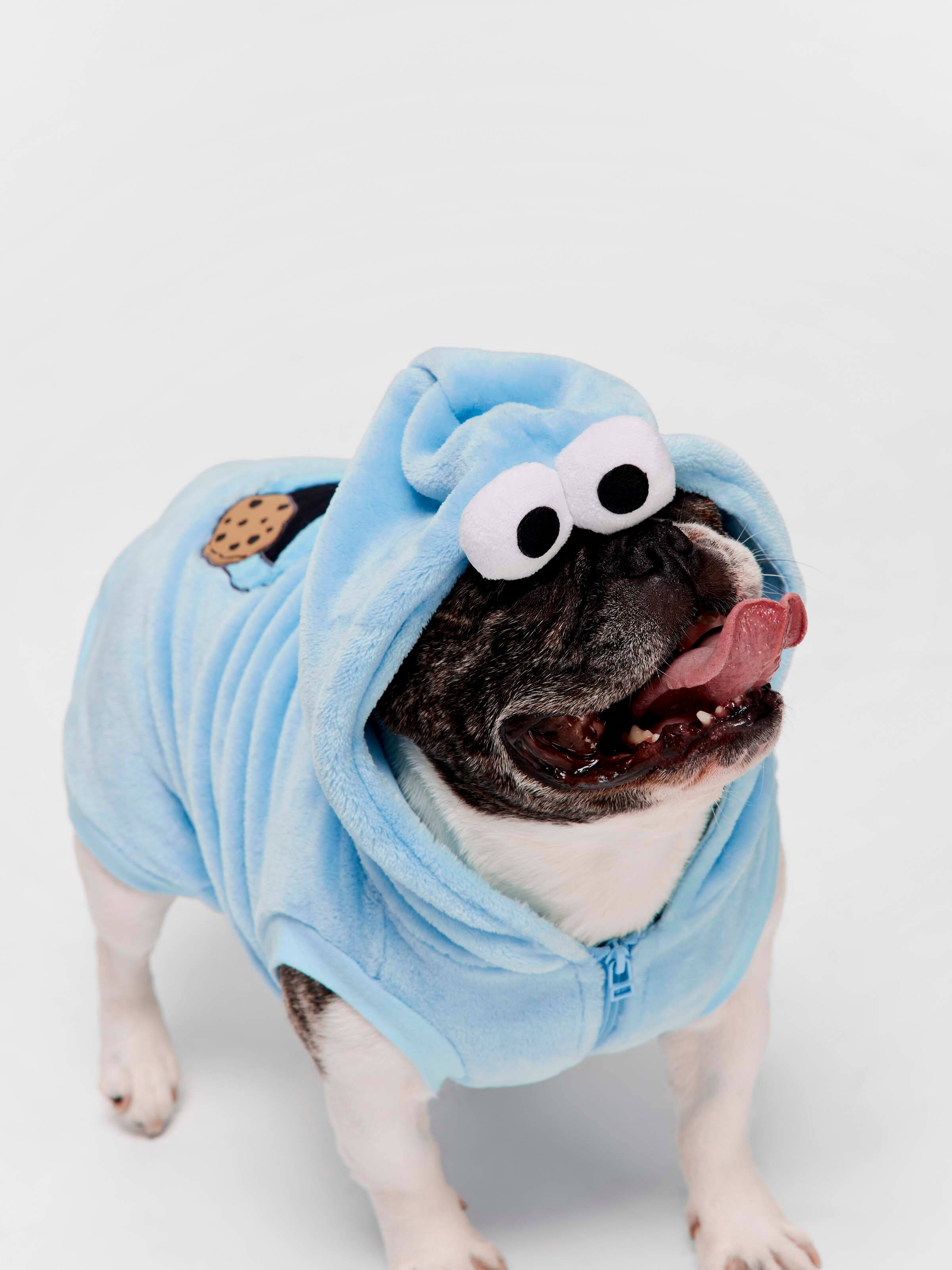 Cookie Monster Dog Hoodie