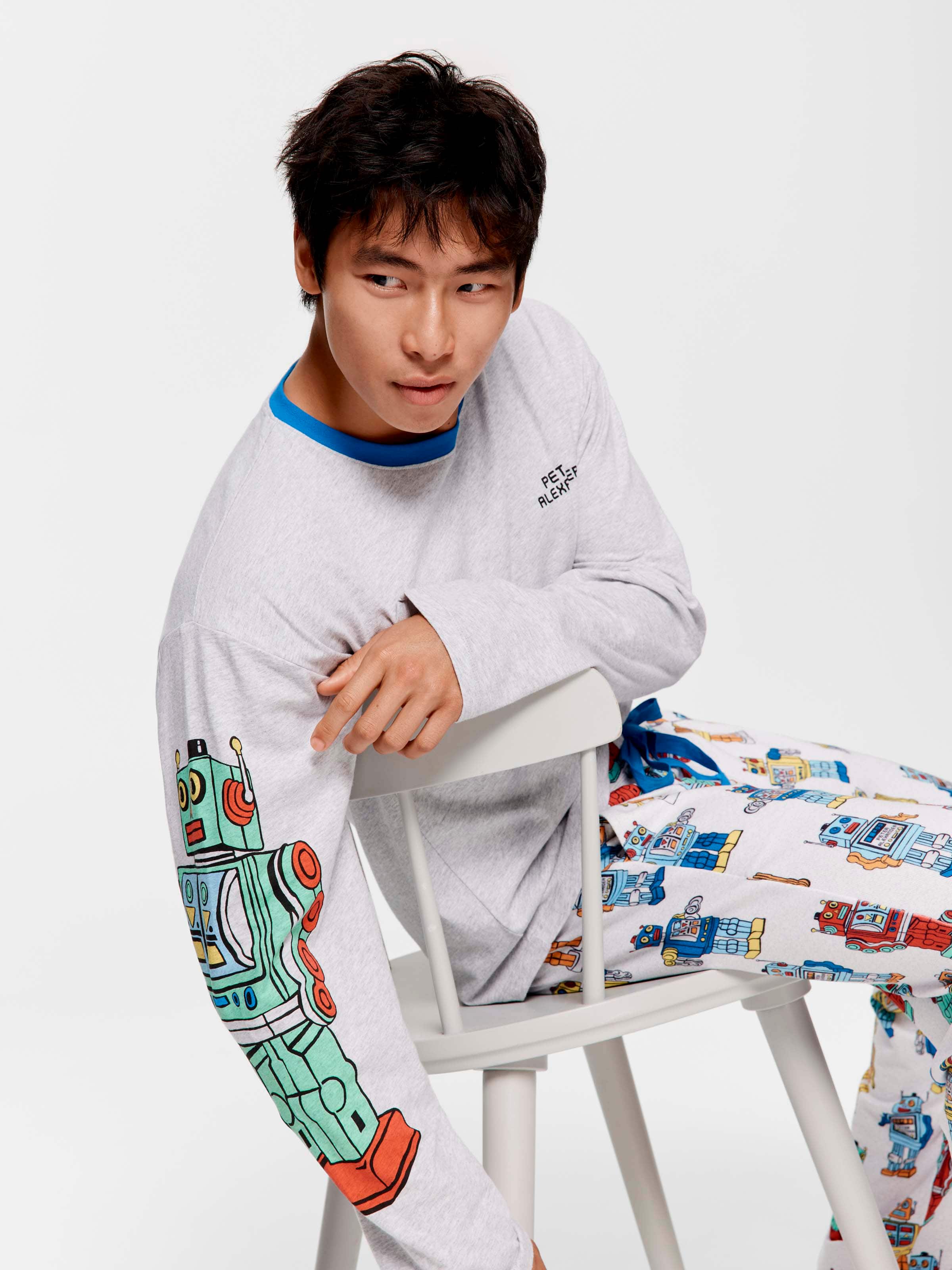 Robot 100% Cotton Long Sleeve Tee
