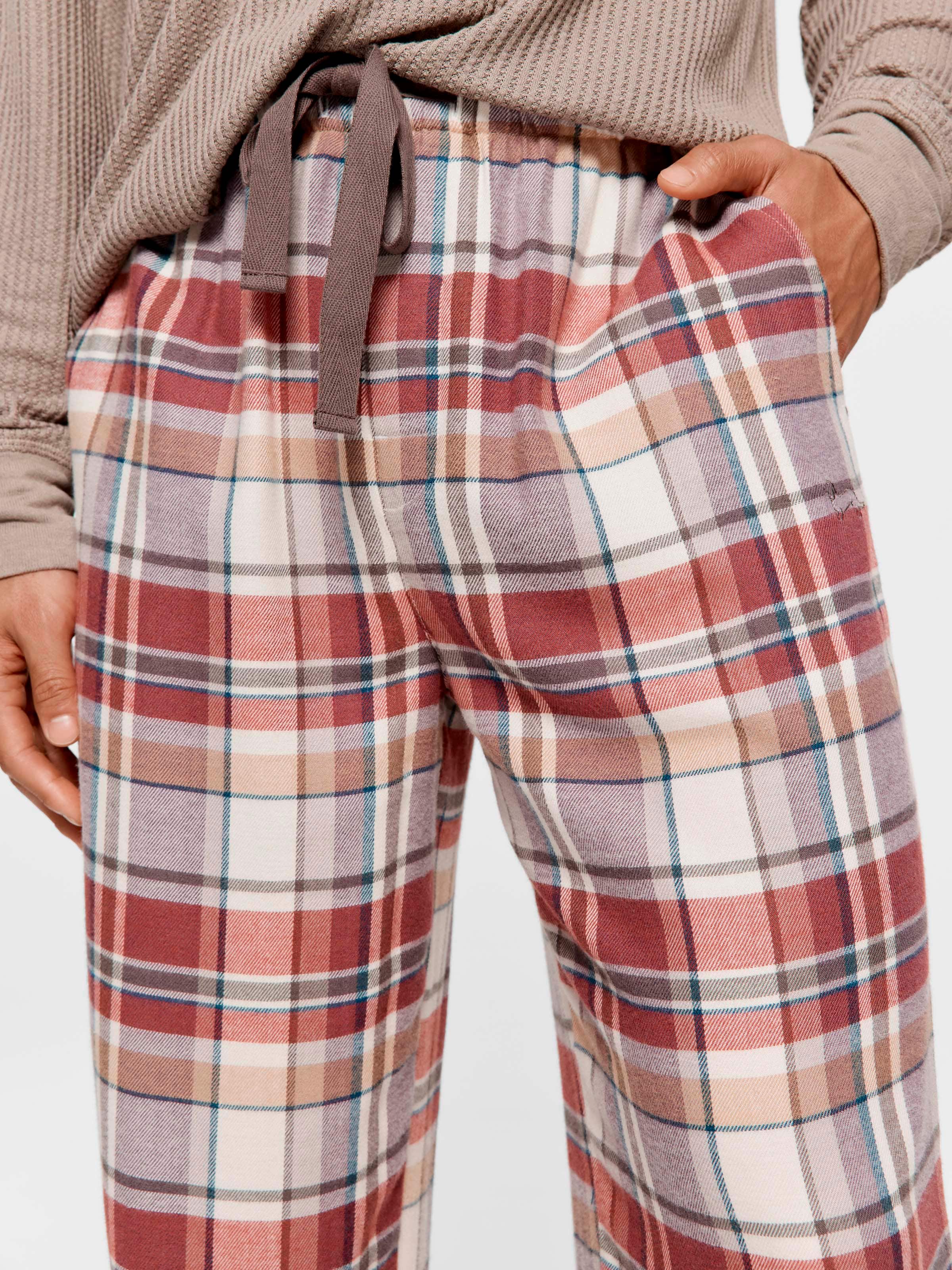 Brown Check Classic Pj Pant