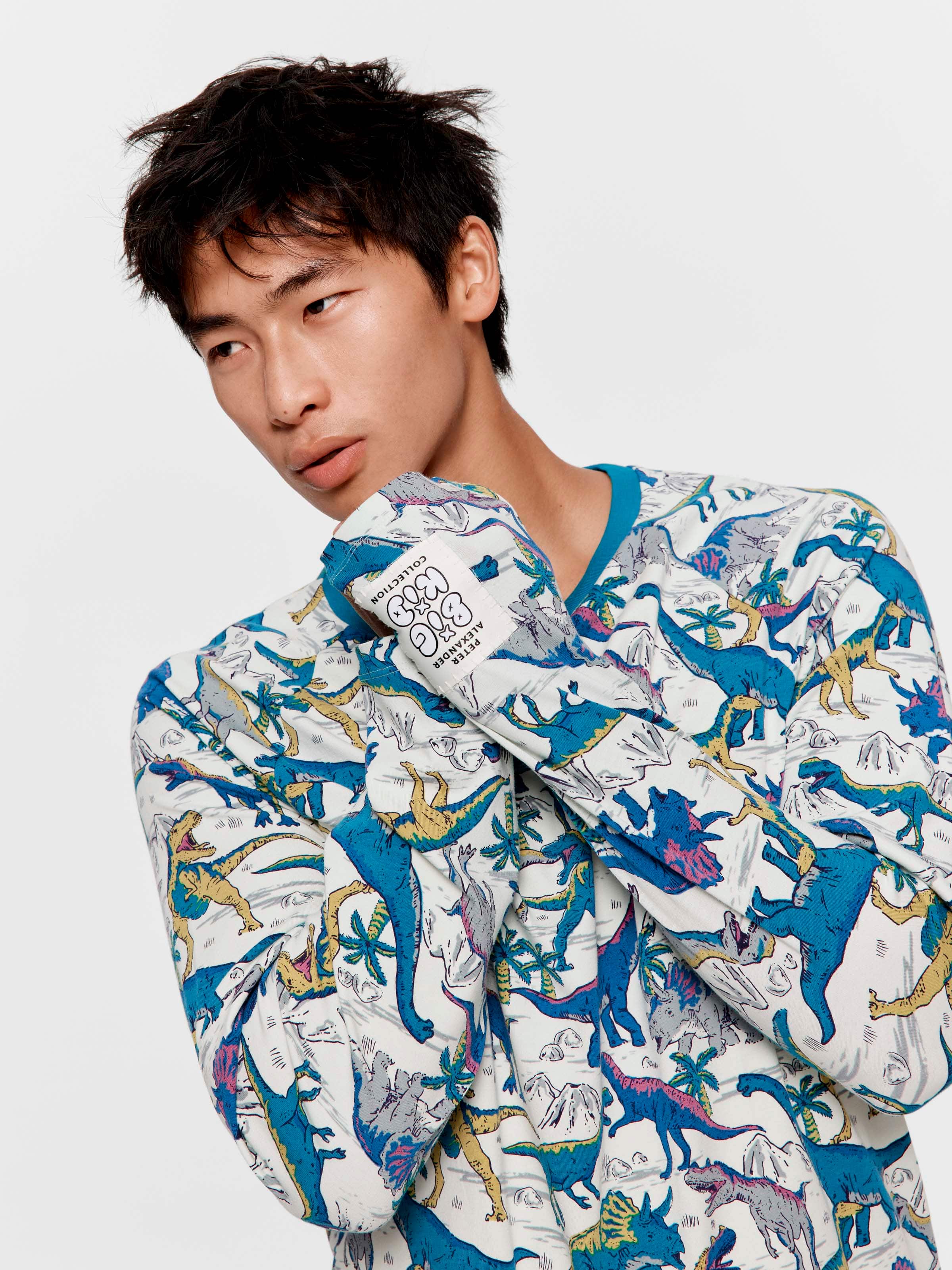 Dino Long Sleeve Pj Set