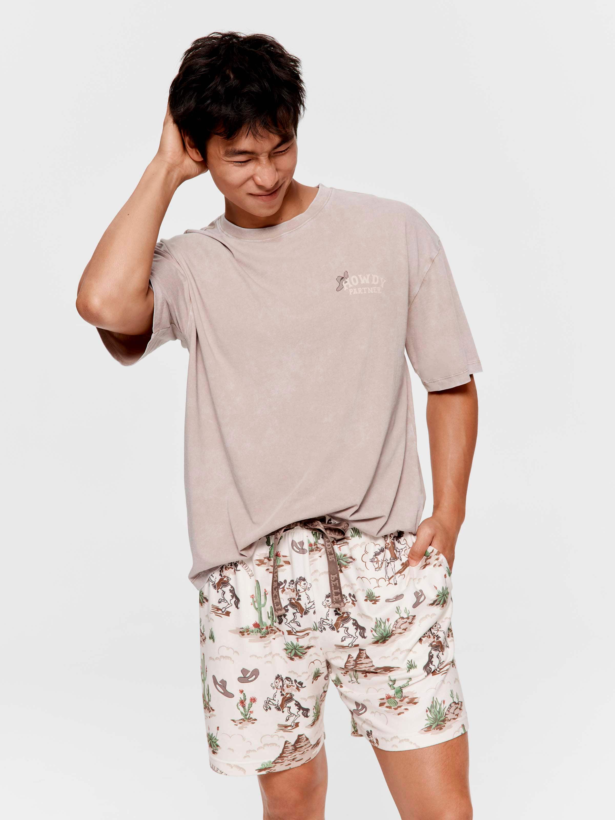 Western Plush Mid Short