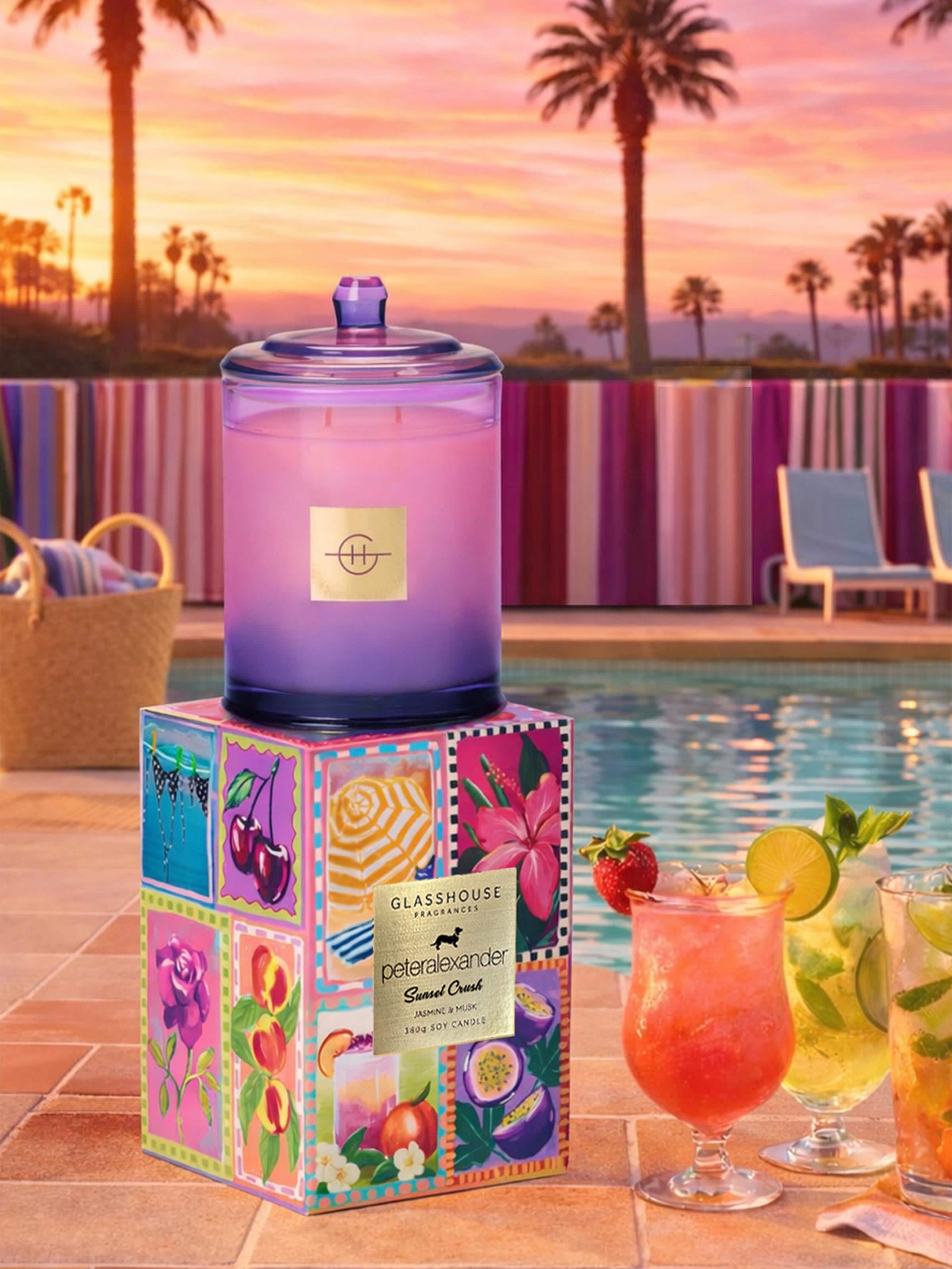 Glasshouse Fragrances Limited Edition Sunset Crush 380G Candle