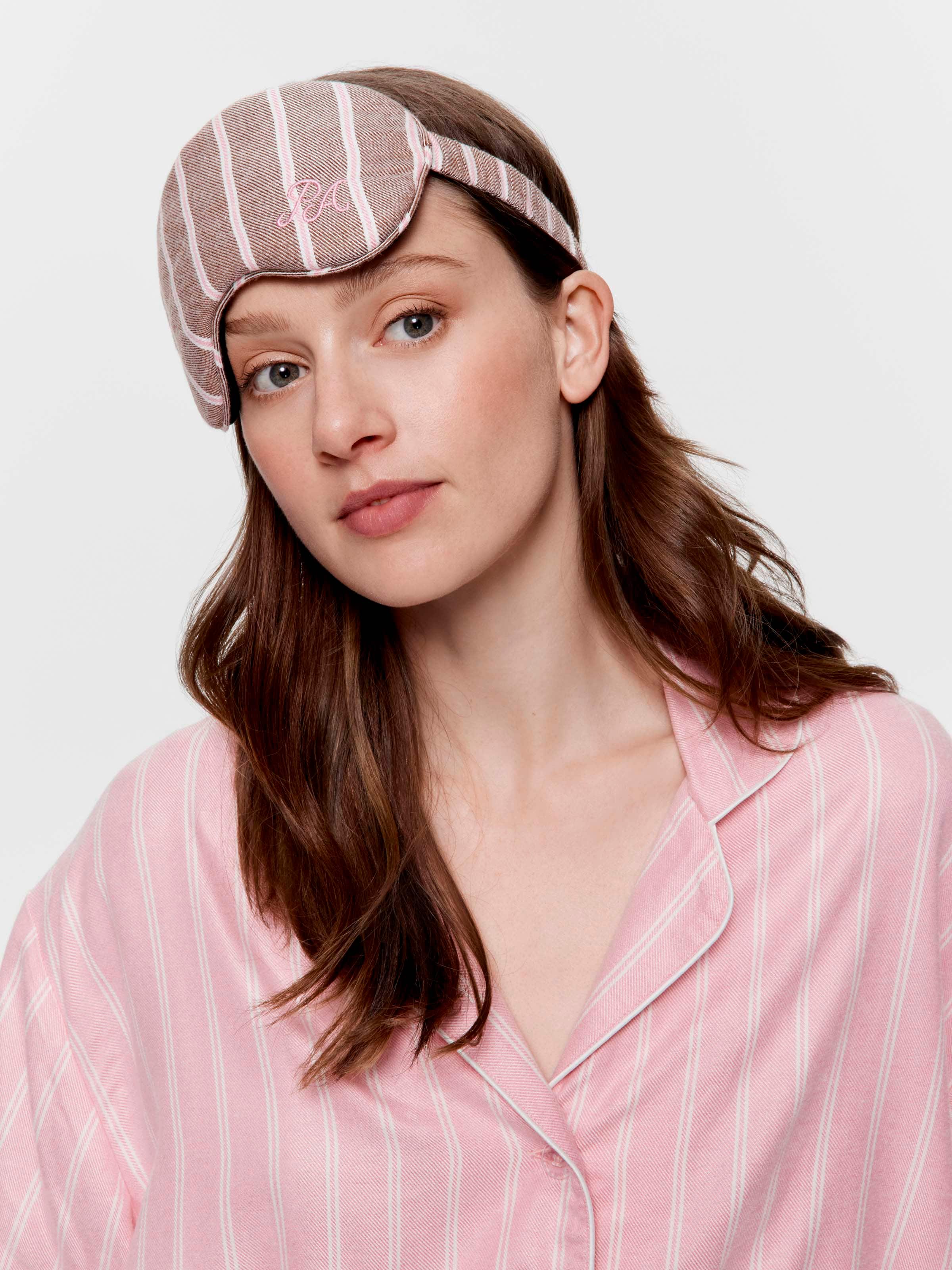 Chocolate Stripe Eye Mask