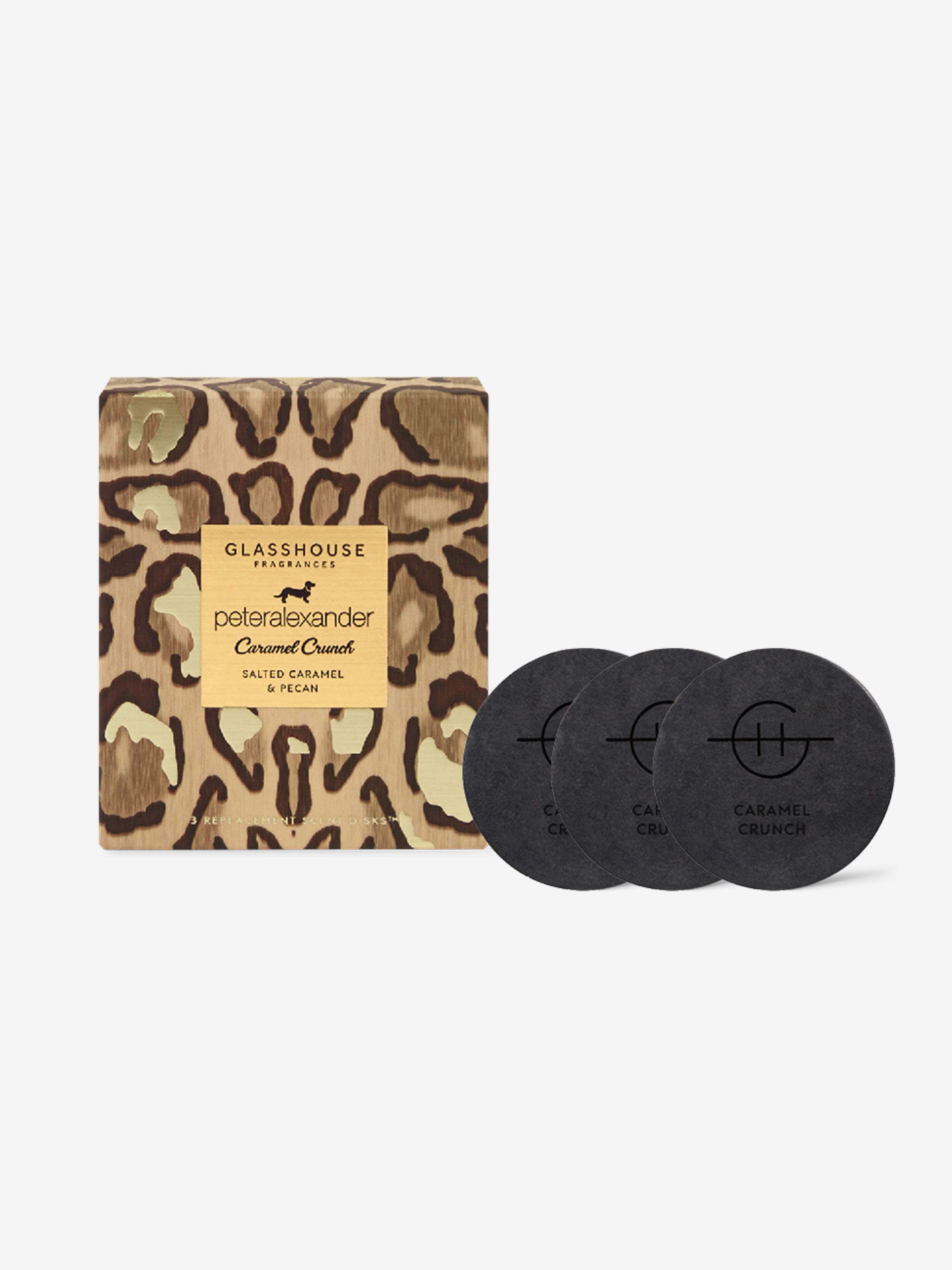 Glasshouse Caramel Crunch Car Diffuser Refill 3 Pack