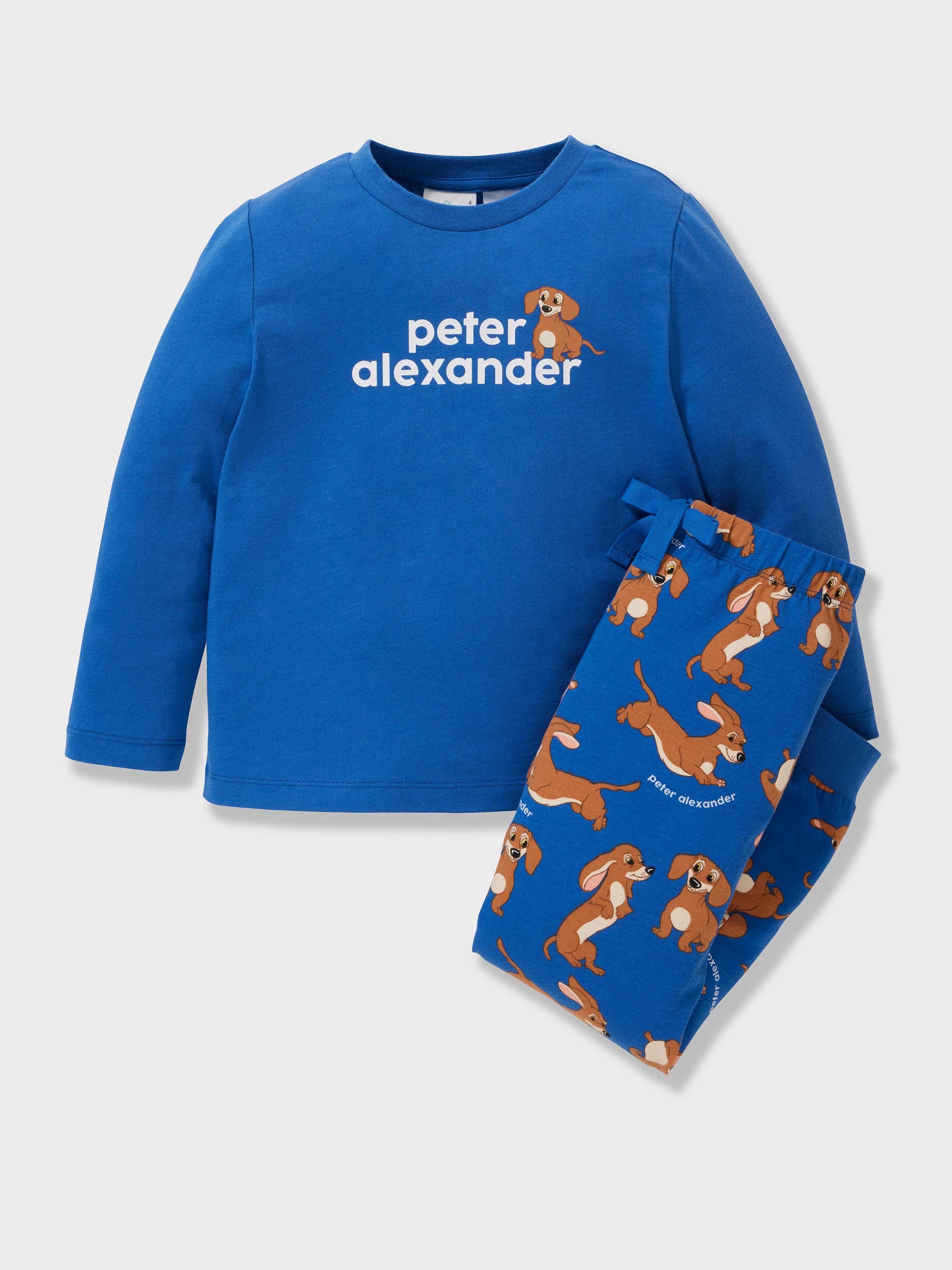 Boys Blue Penny Long Pj Set