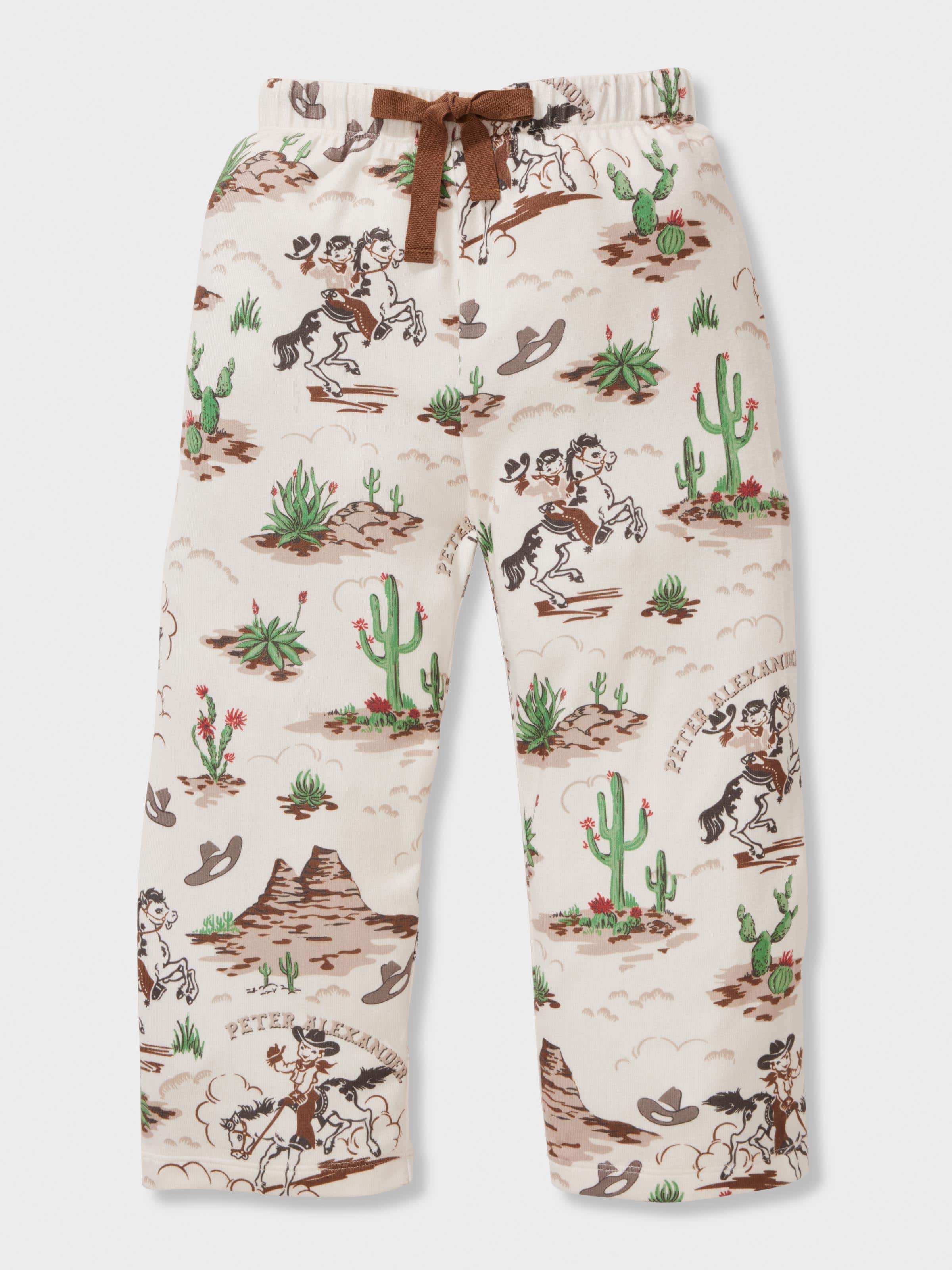 Jnr Boys Western Plush Long Classic Pj Set