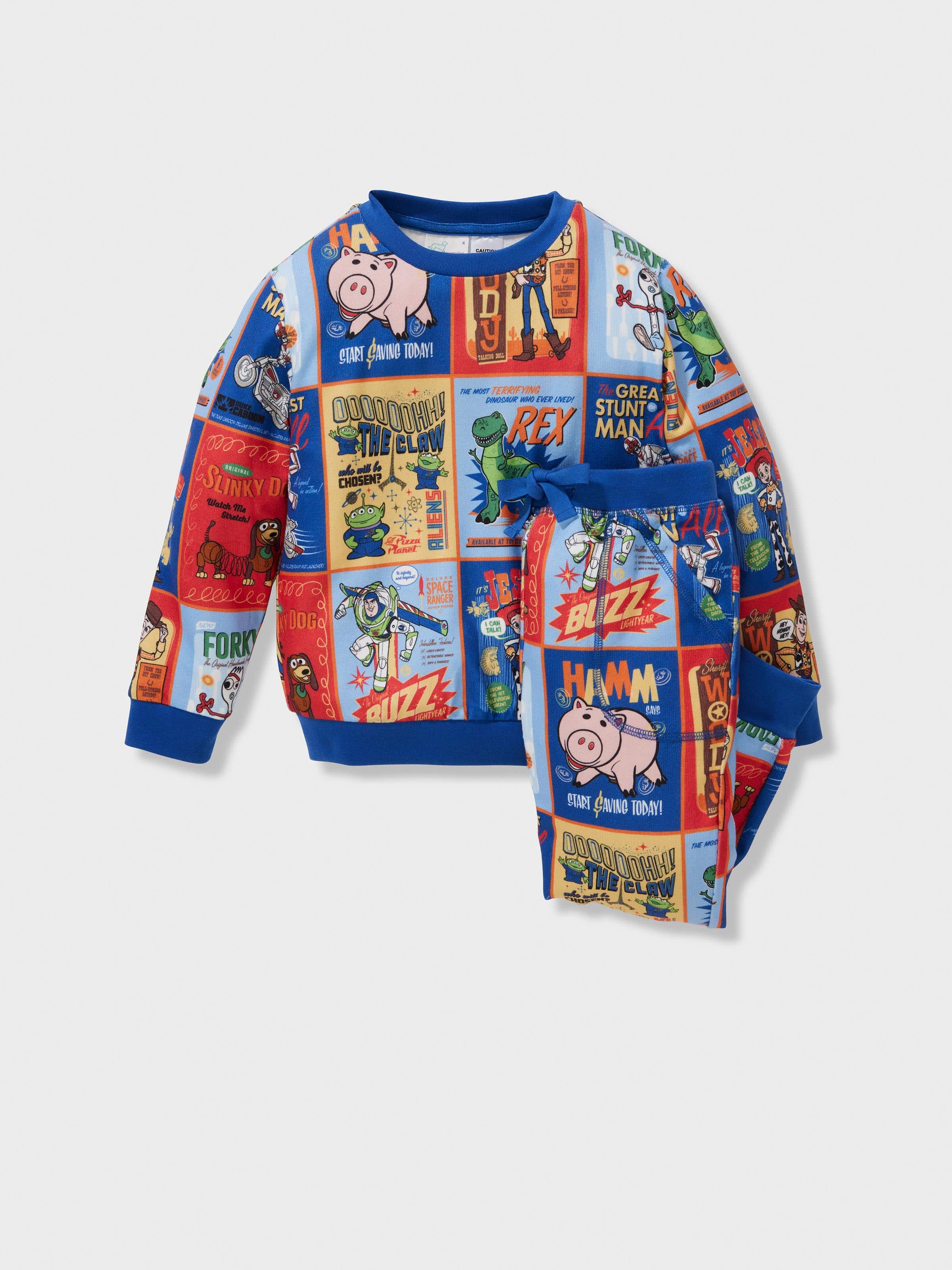 Jnr Boys Toy Story Plush Long Pj Set