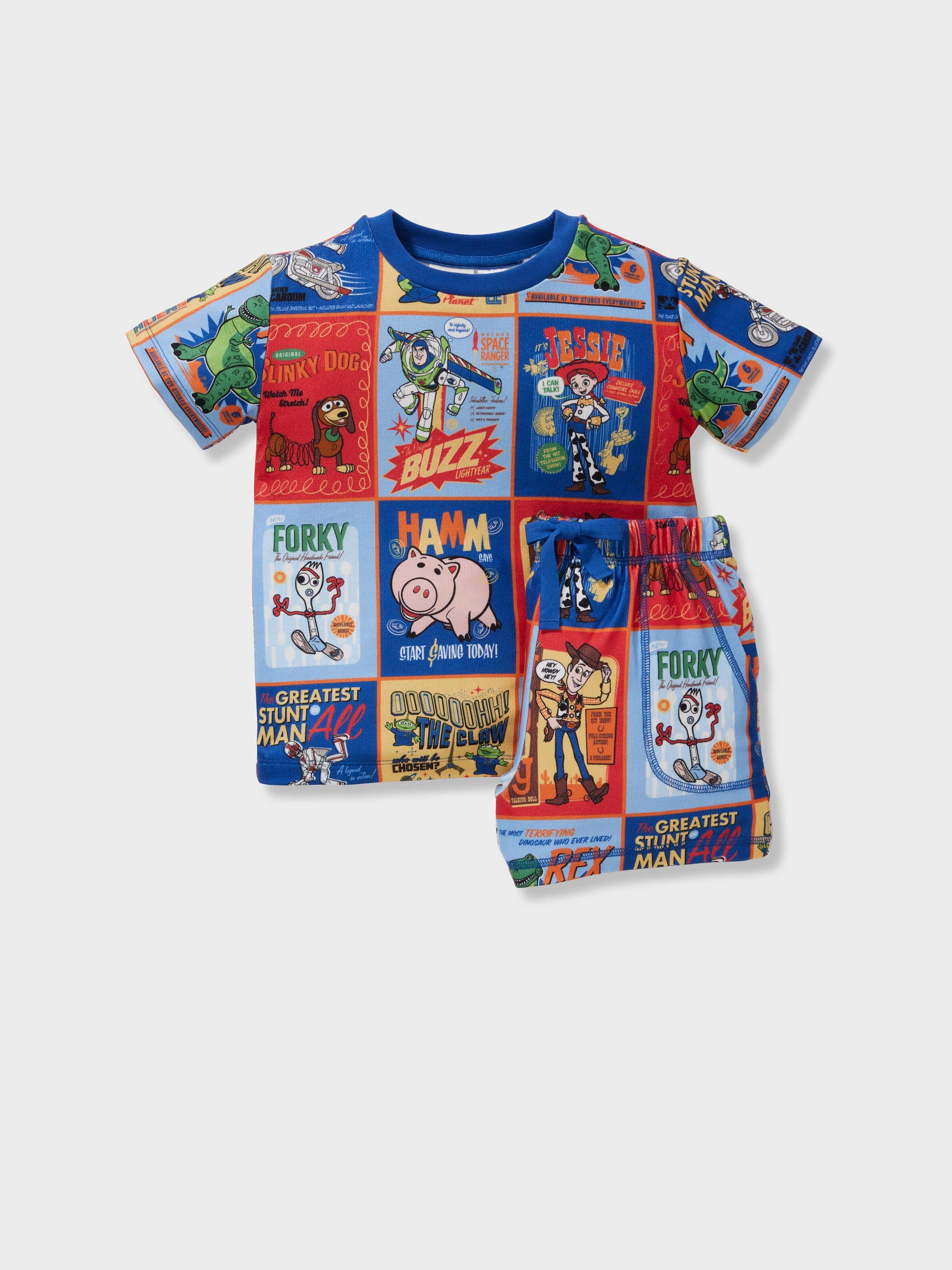 Jnr Boys Toy Story Plush Short Pj Set
