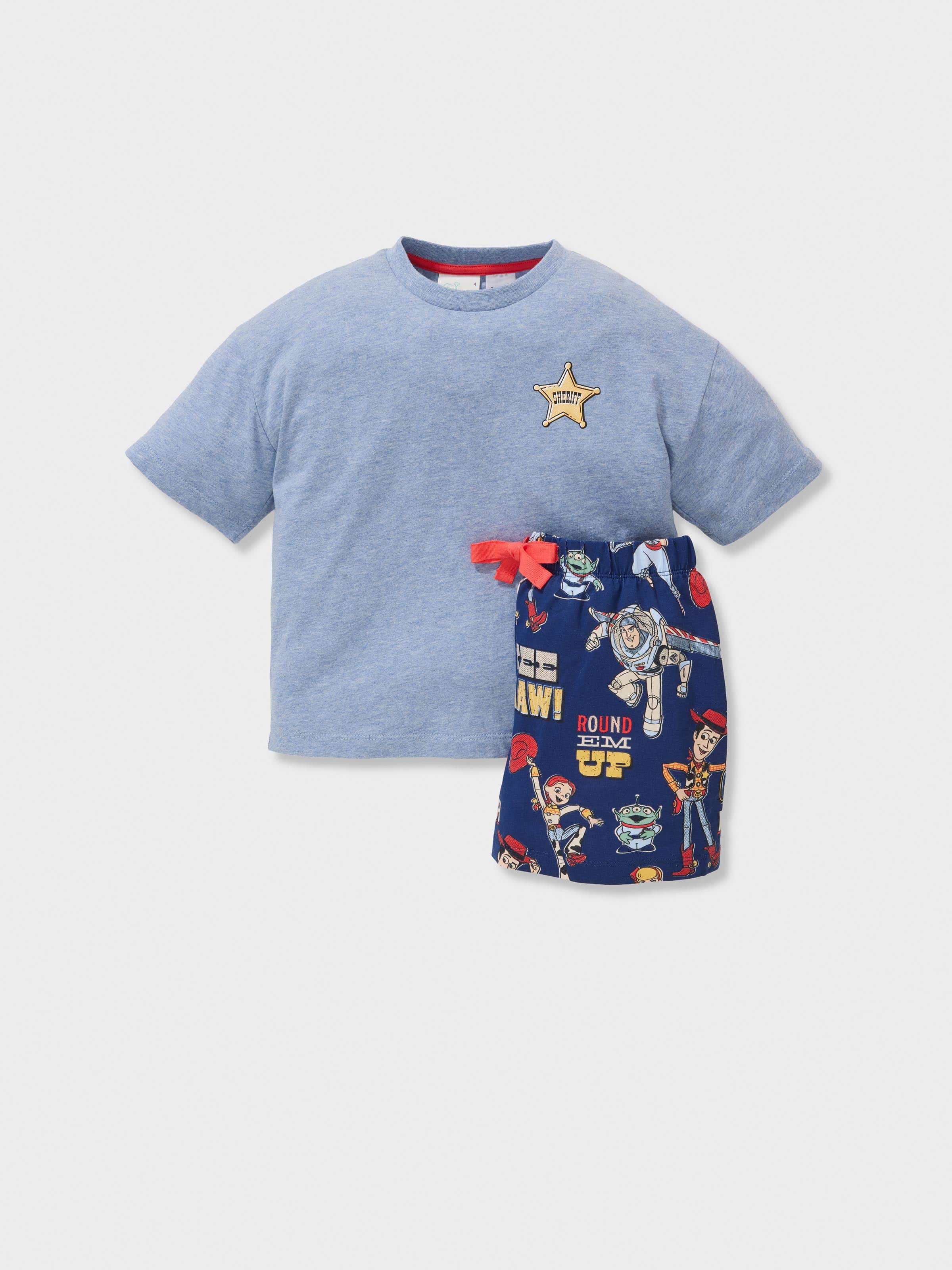 Jnr Boys Toy Story Woody Short Pj Set